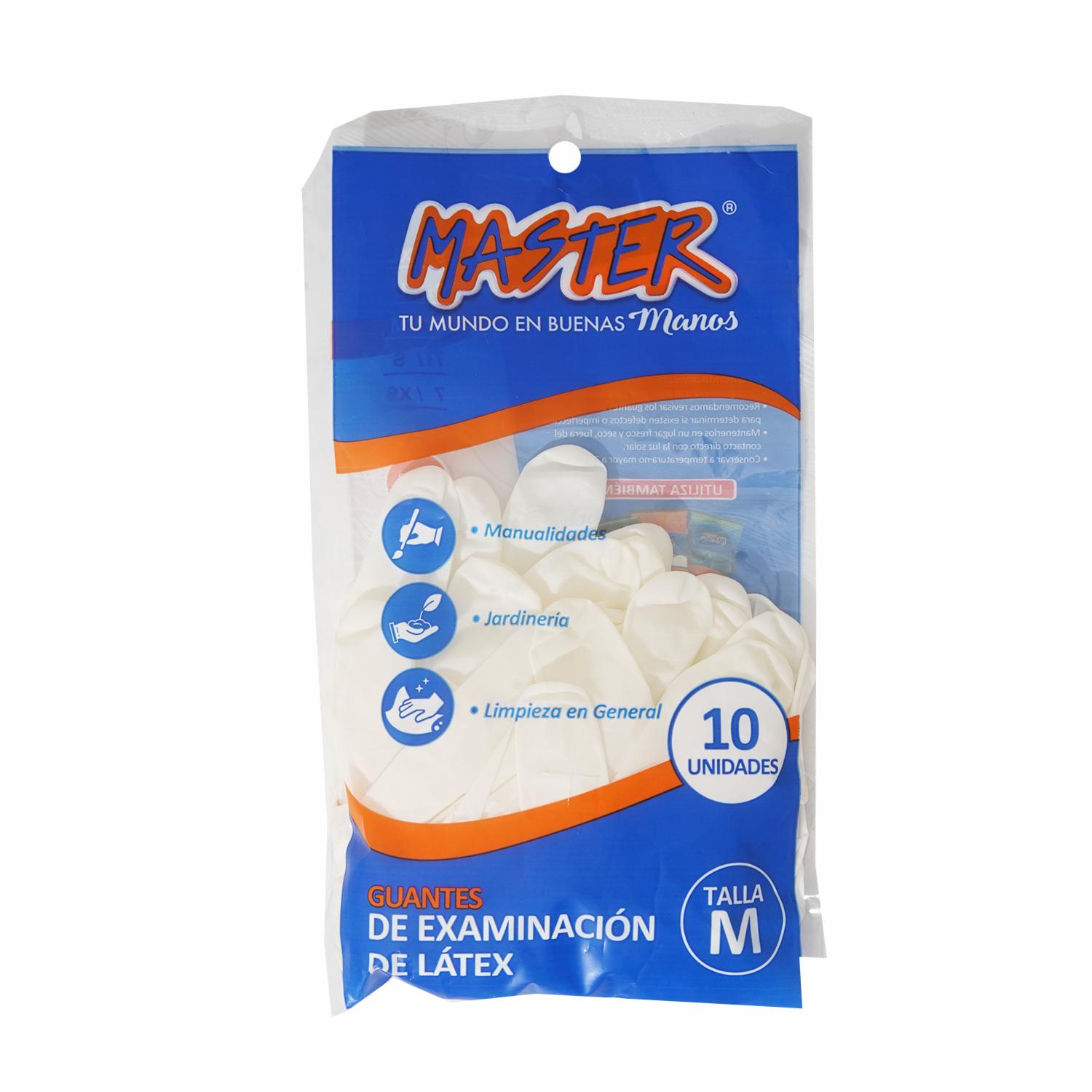 Guantes Látex M X10 U MASTER 10 Unidades