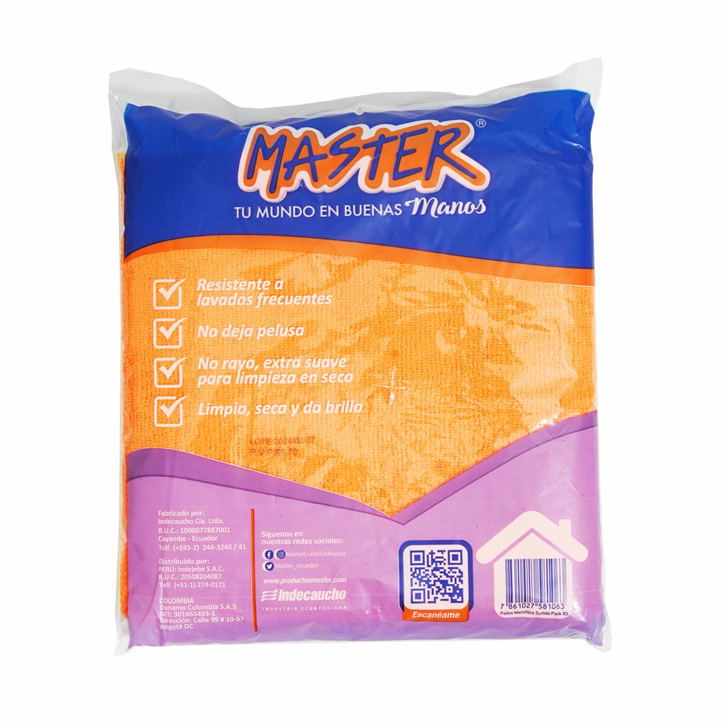 Masterbrill Paño Microfibra Muebles MASTER BRILL X 3 Unidades