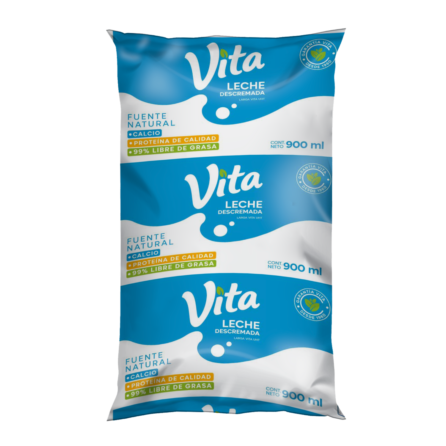 Leche Descremada Tetrafino VITA 900 Ml