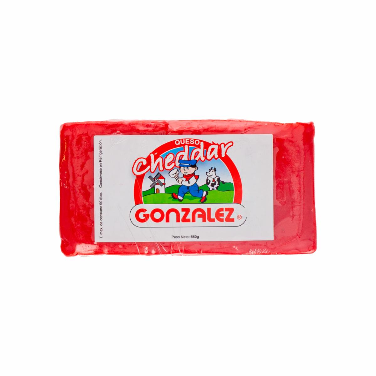 Queso Cheddar GONZALEZ 550 G