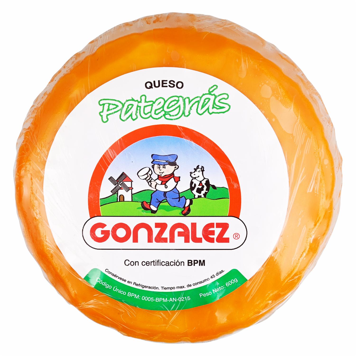 Queso Maduro Pategras GONZALEZ 600G