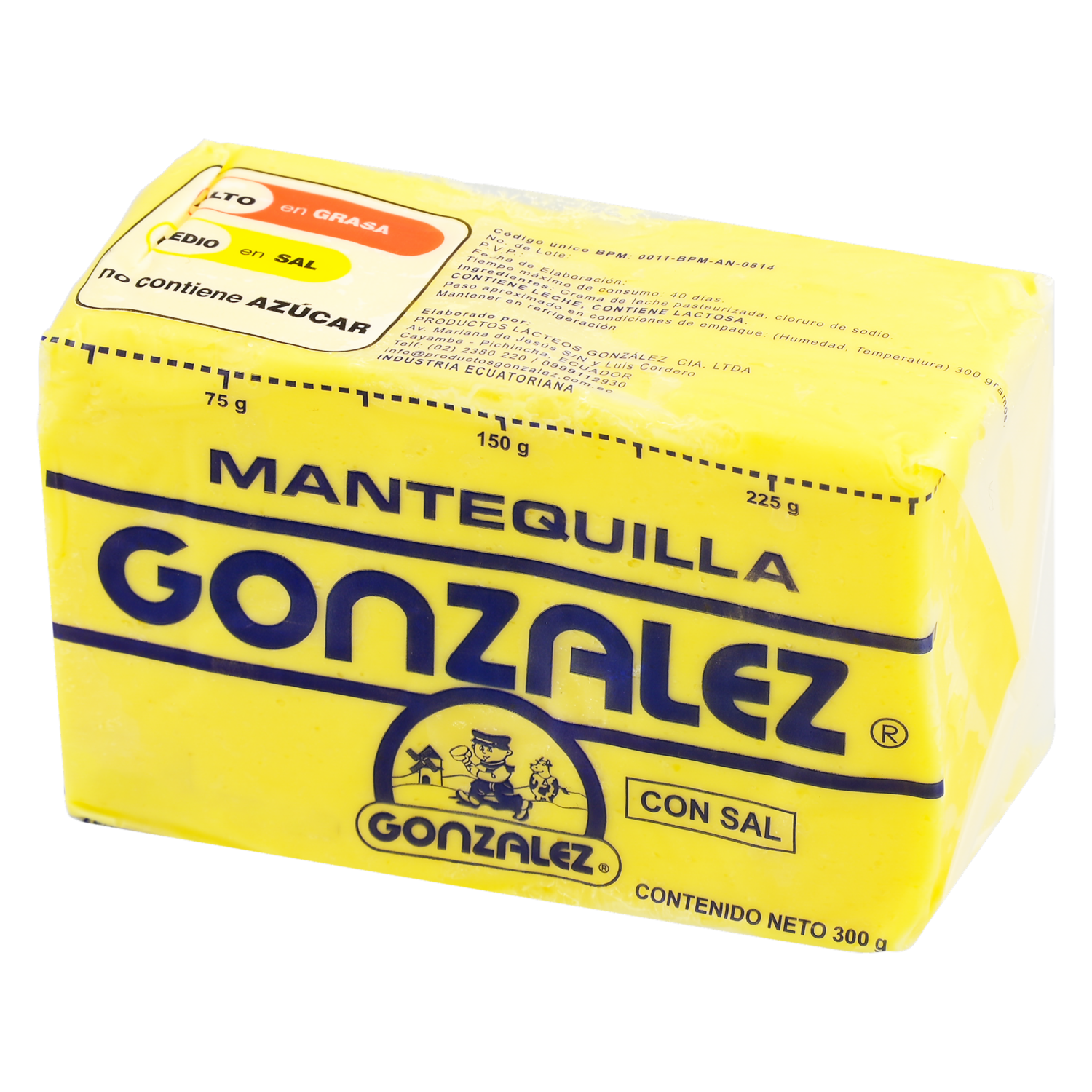 Mantequilla Con Sal GONZALEZ Barra