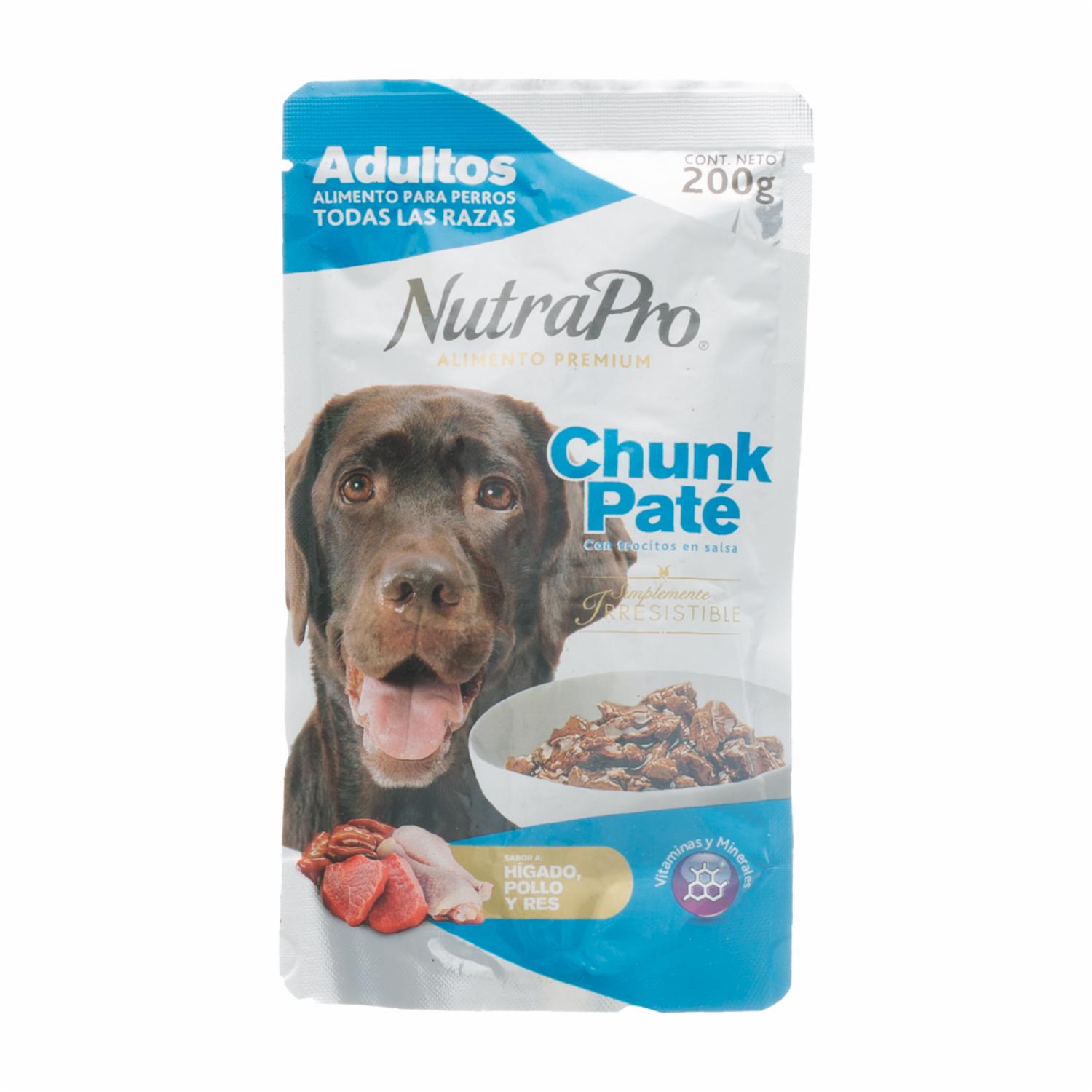 Alimento Húmedo Para Perros Adultos Chunk NUTRAPRO 200 G
