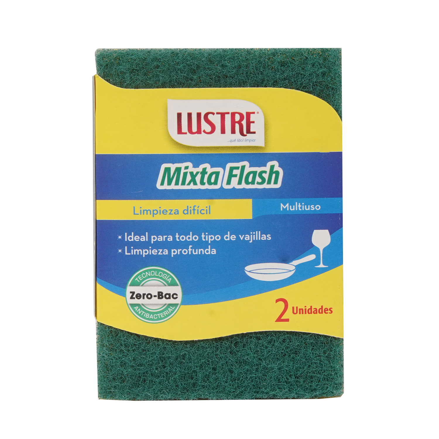 Esponja Mixta Flash LUSTRE 1 X 2 Unidades
