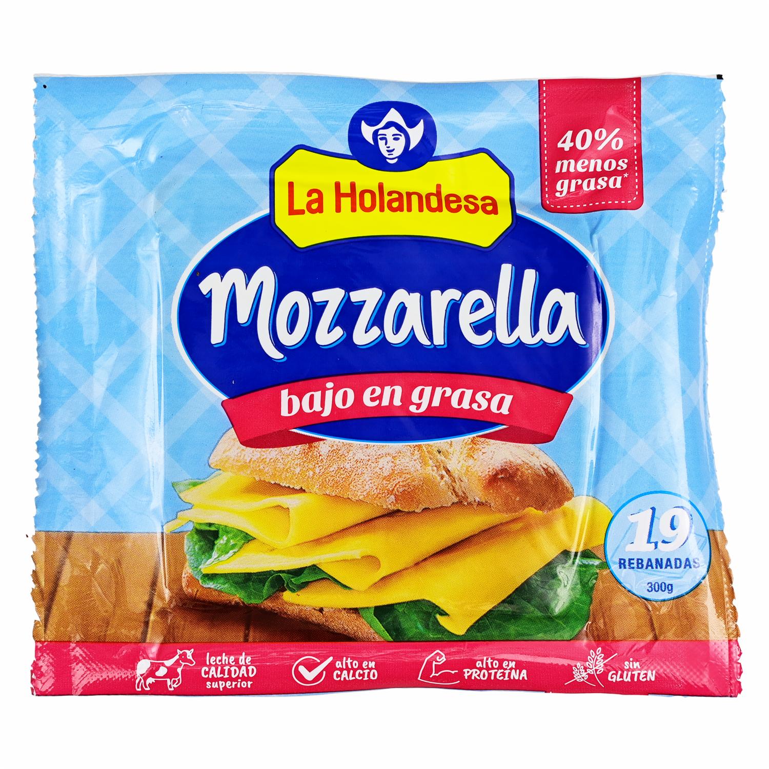Queso Mozzarella Bajo En Grasa LA HOLANDESA 300 G
