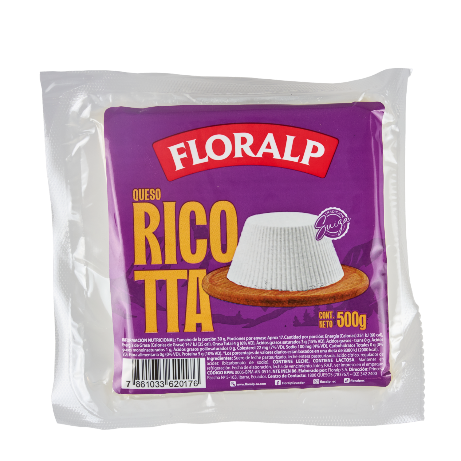 Queso Ricotta FLORALP 500 G