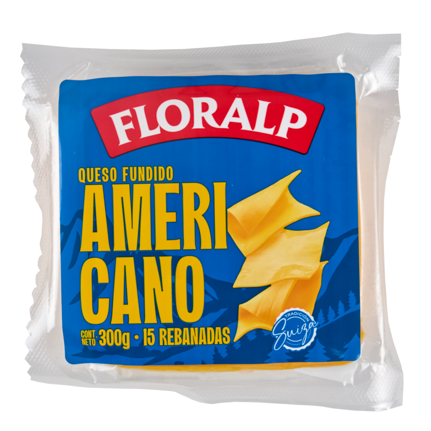 Queso Americano Rebanado FLORALP 300 G