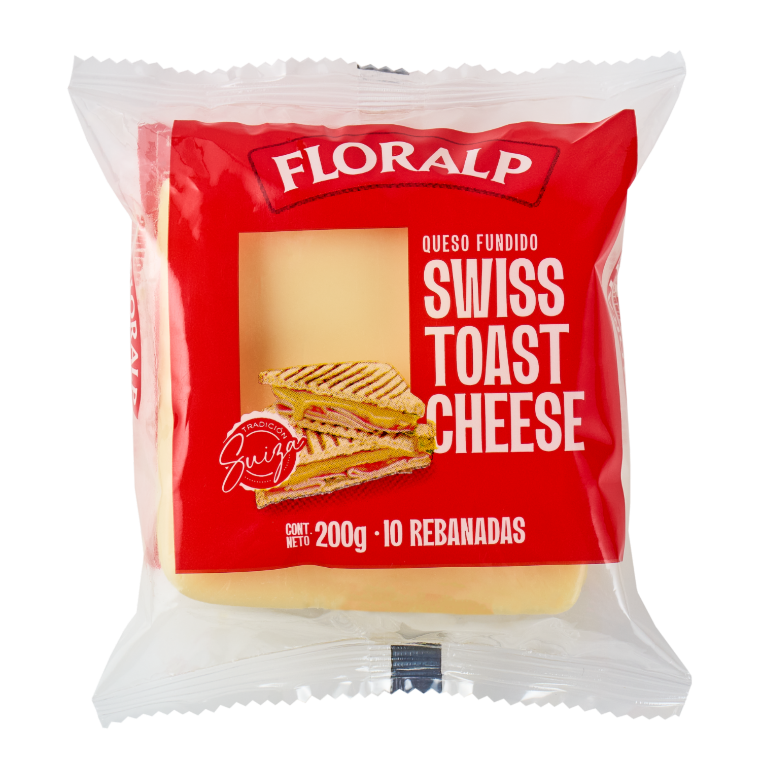Queso Swiss Toast Rebanado FLORALP 200 G