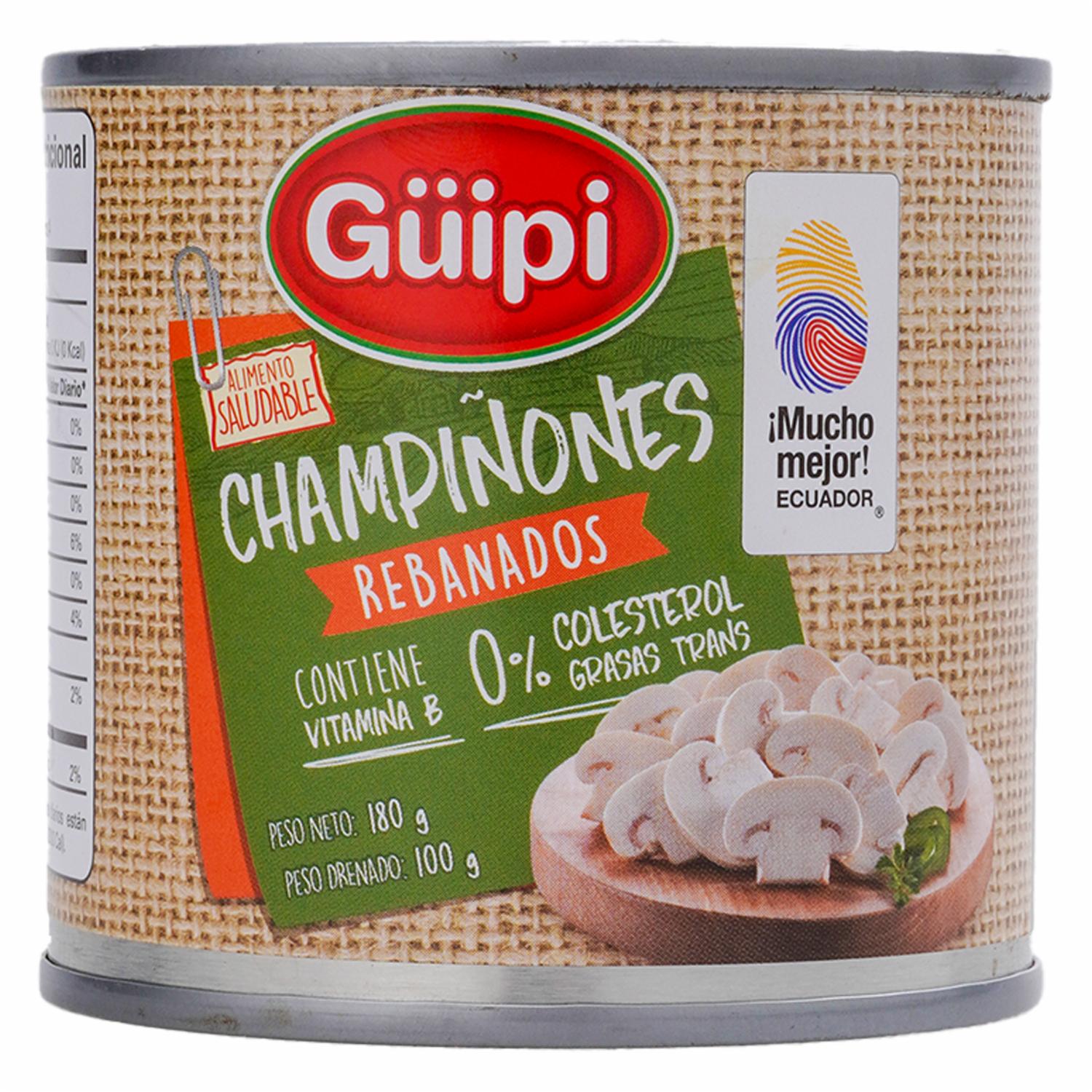 Champiñones Rebanados GÜIPI 180 G