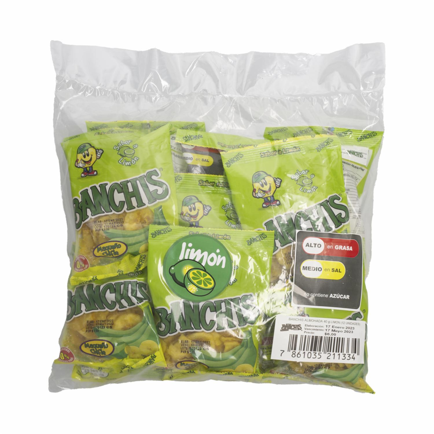 Chifles Limón BANCHIS 480 g