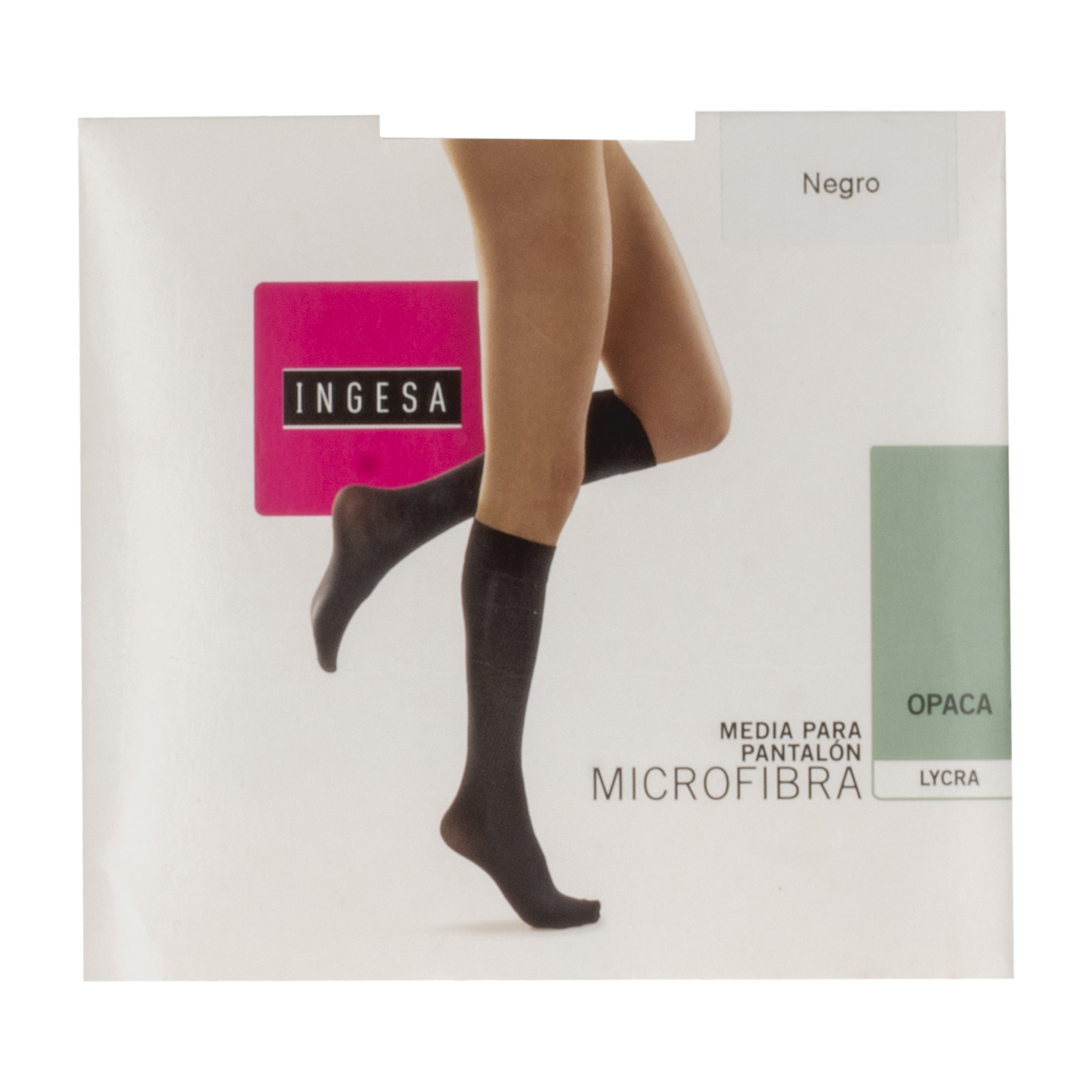 Medias Para Pantalón Lycra Microfibra Opaca Negras INGESA Talla Única