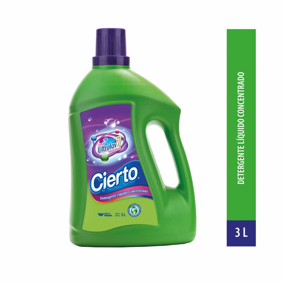 Detergente Líquido Concentrado Ultralav 7 Soluciones CIERTO 3 Litros
