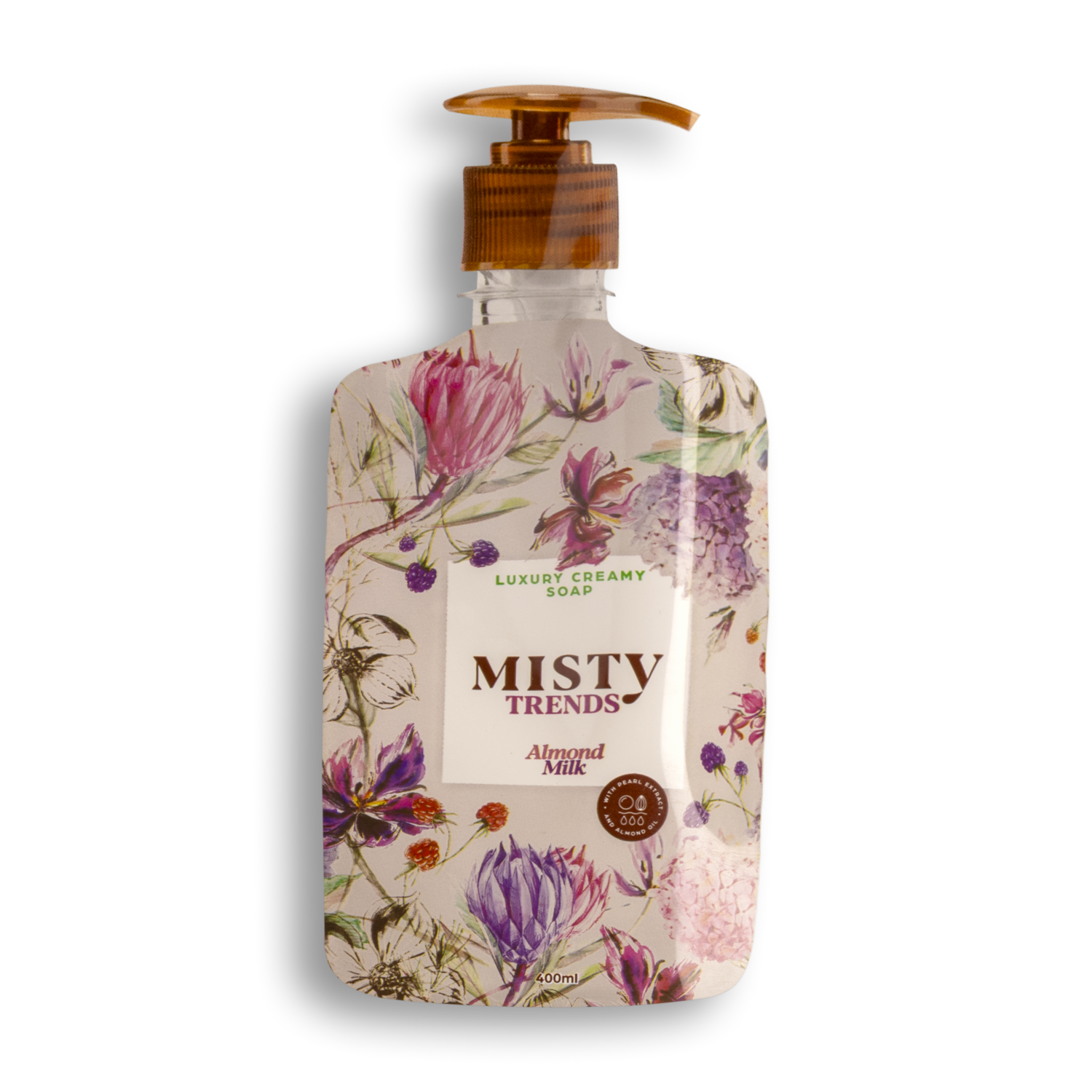 Jabón De Tocador Trends Almond Milk MISTY 400 Ml