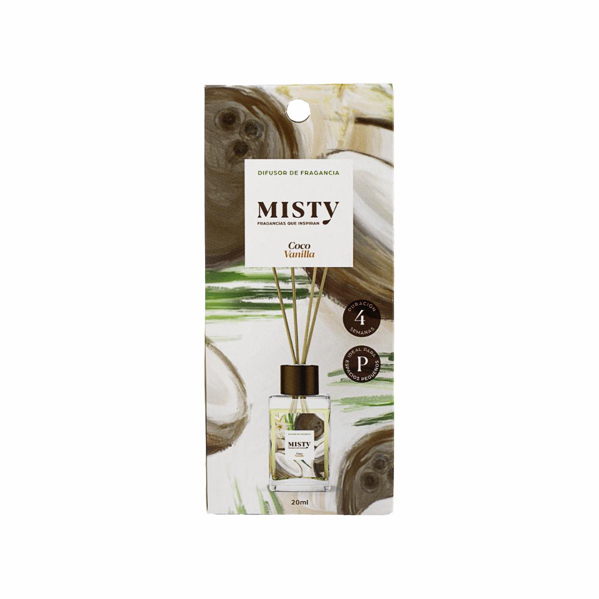 Difusor De Aroma Coco Y Vainilla MISTY 20 Ml