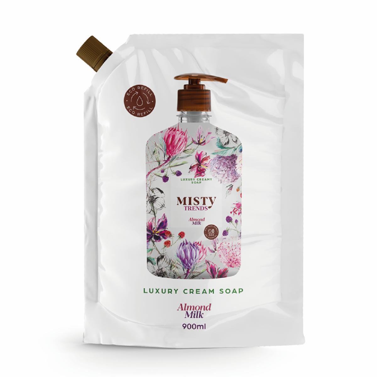 Jabón Líquido Almond Milk MISTY Doypack 900 Ml