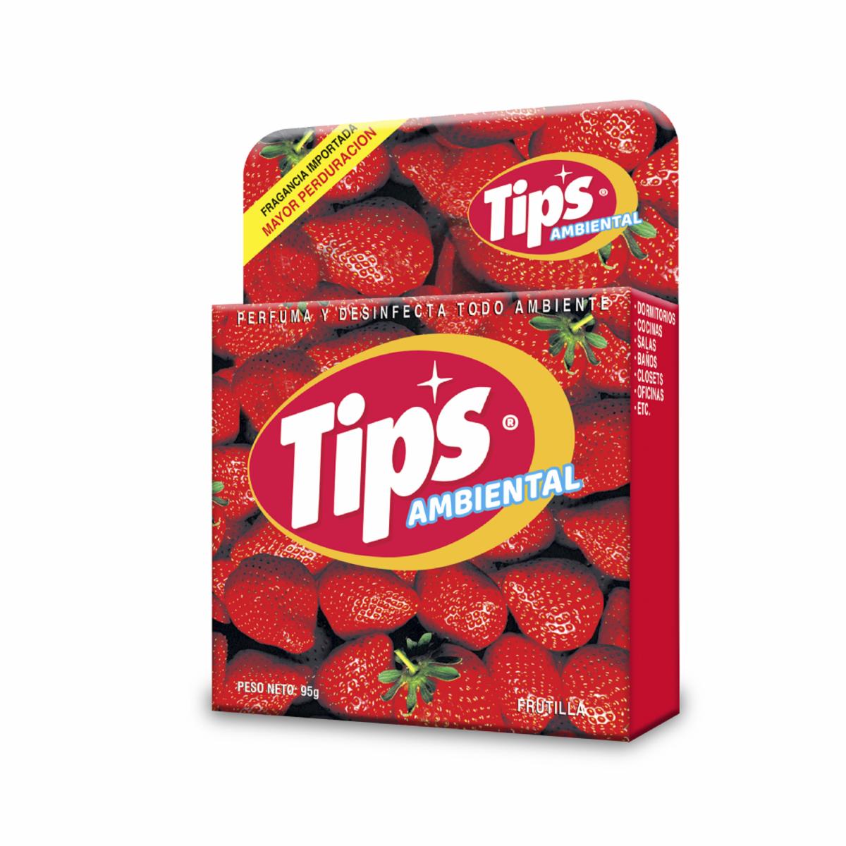 Desodorante Ambiental Frutilla TIPS 95 G