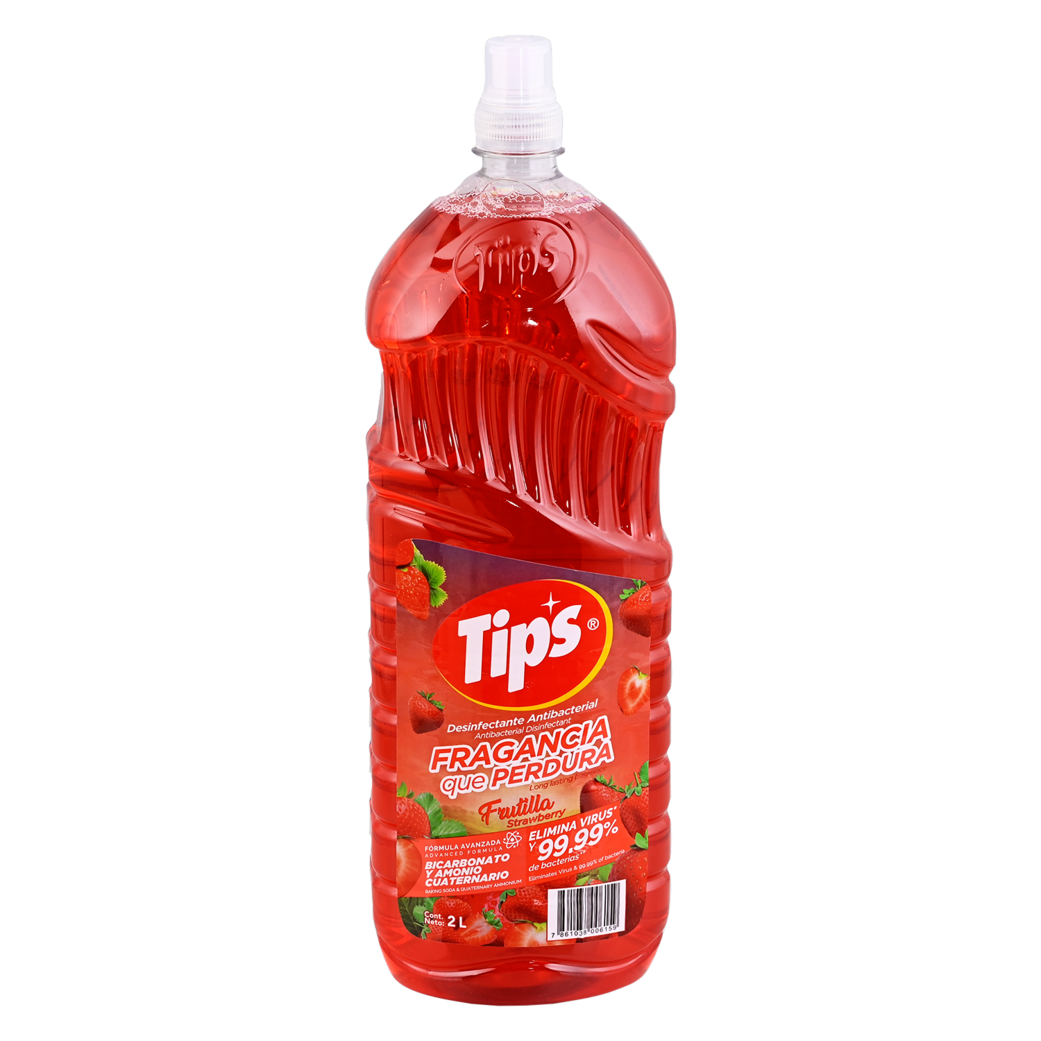 Desinfectante Ambiental Fragancia A Frutilla TIPS 2000 Ml