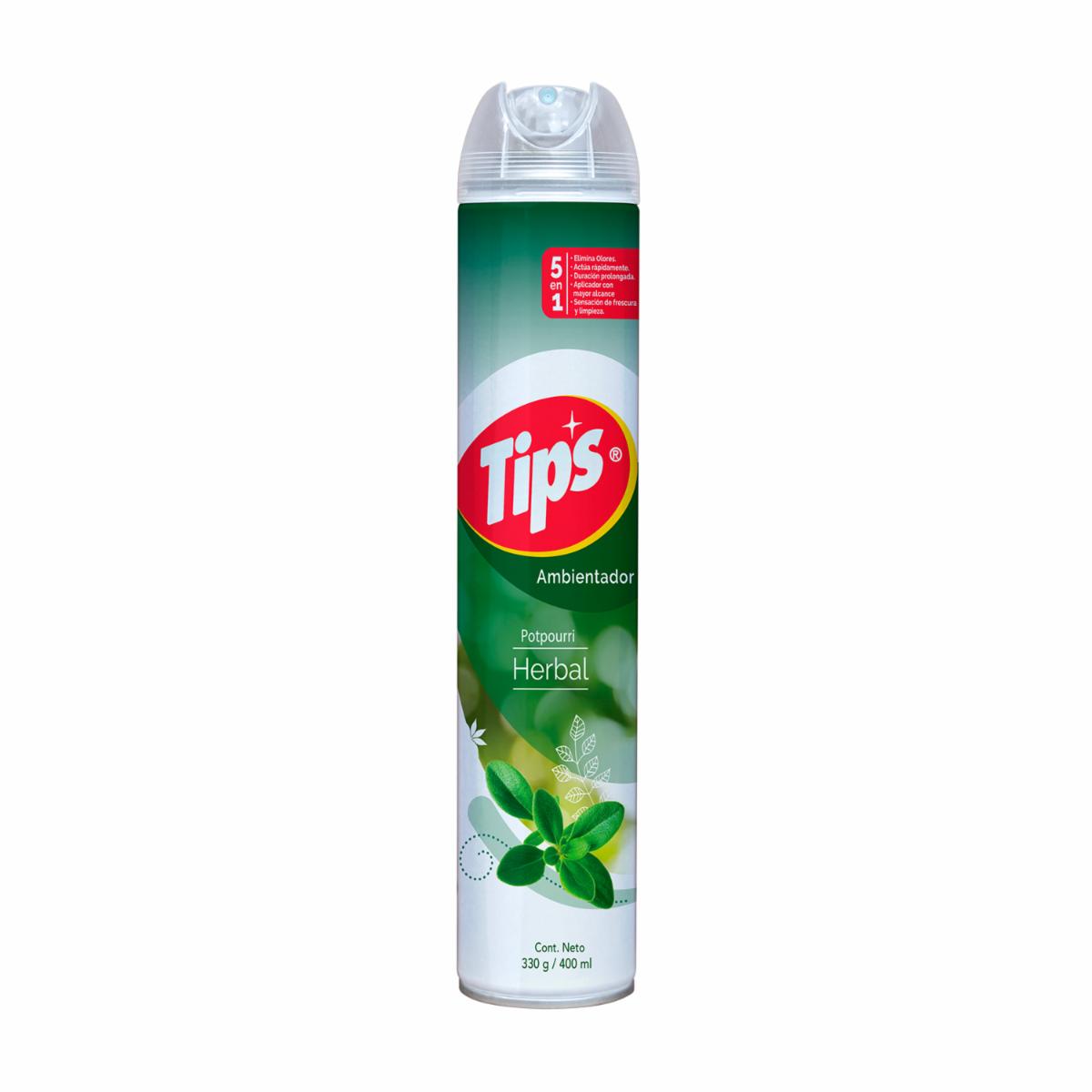 Desodorante Ambiental Spray Herbal TIPS 400 Ml