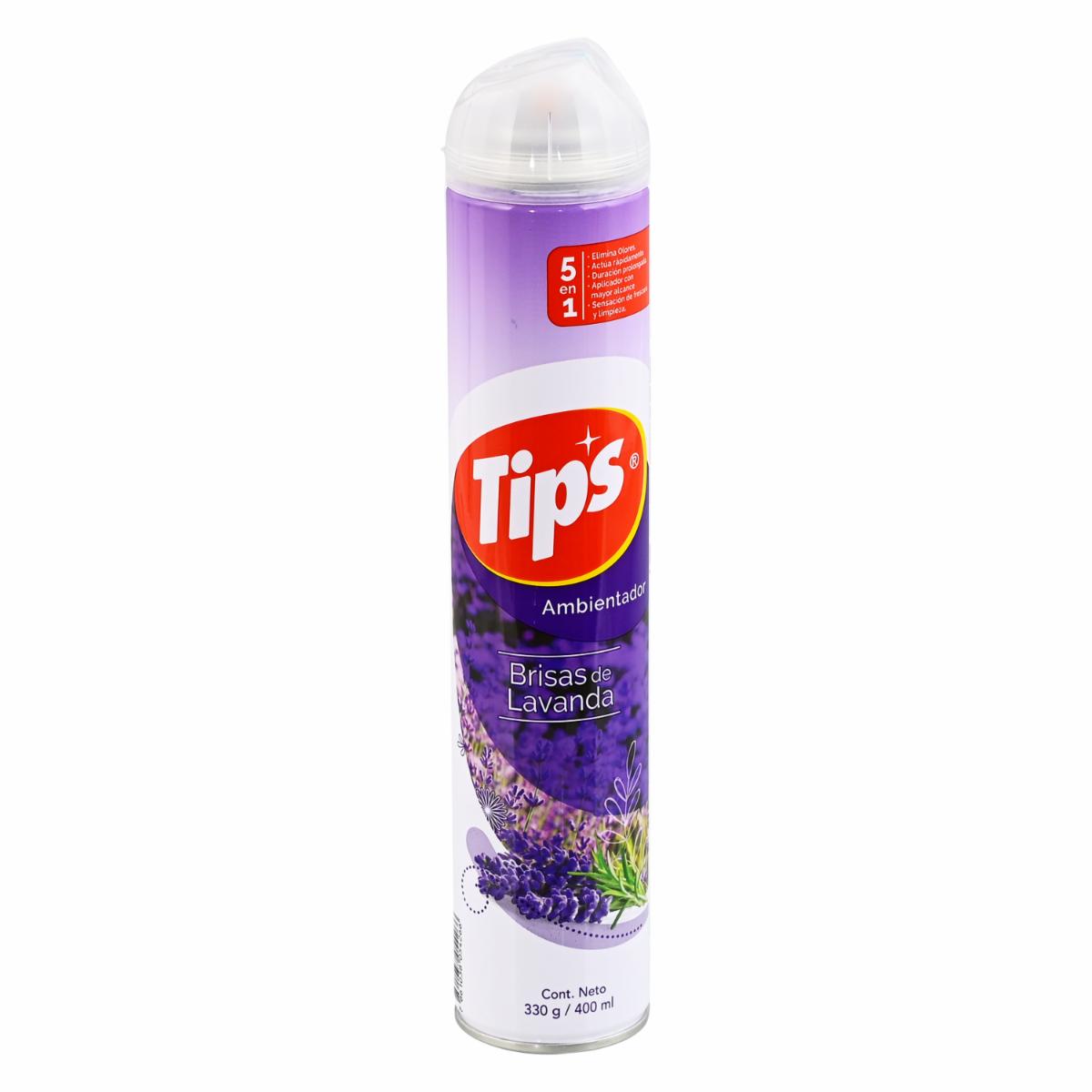 Desodorante Ambiental Brisas De Lavanda TIPS 400 Ml
