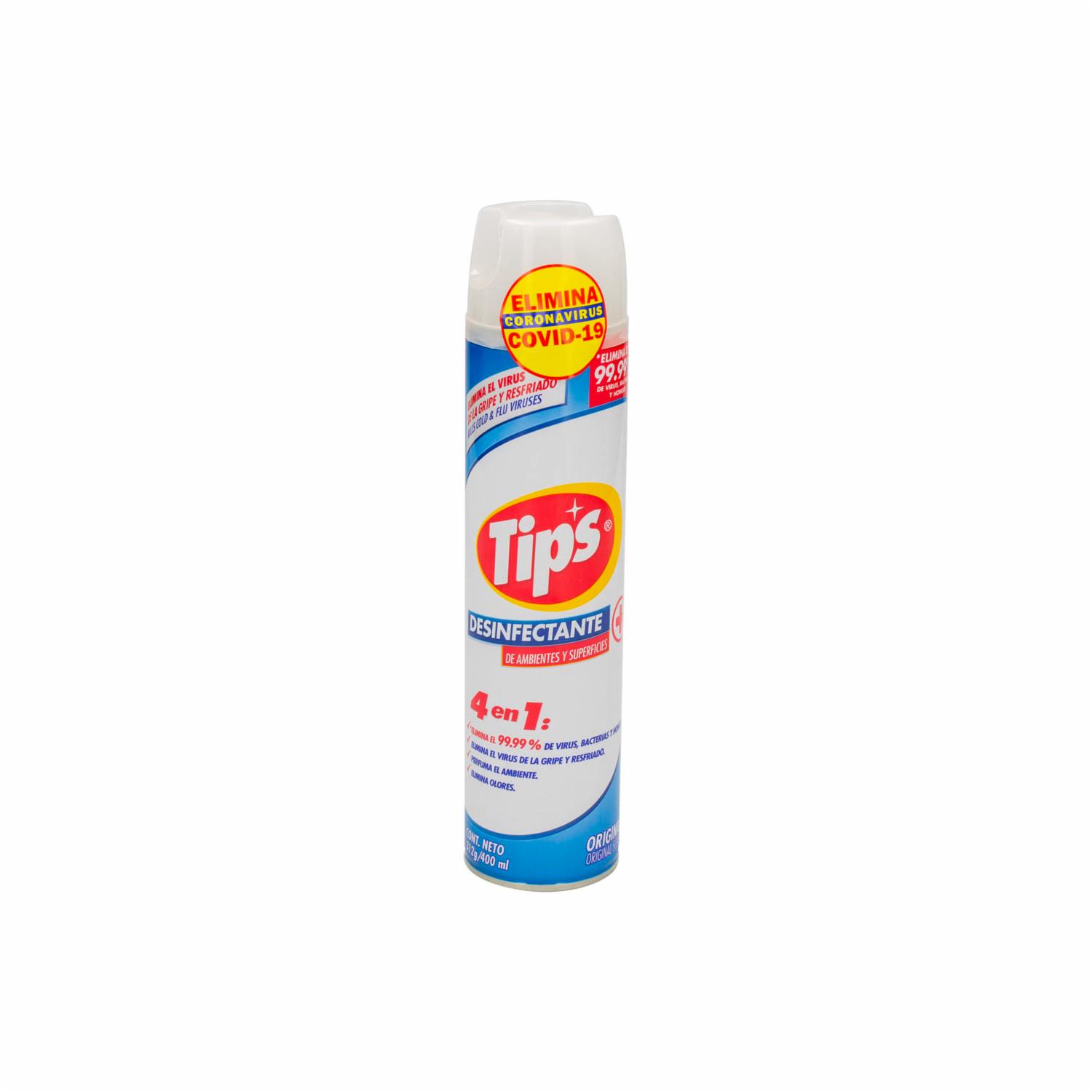 Desinfectante En Aerosol Original TIPS 400 Ml