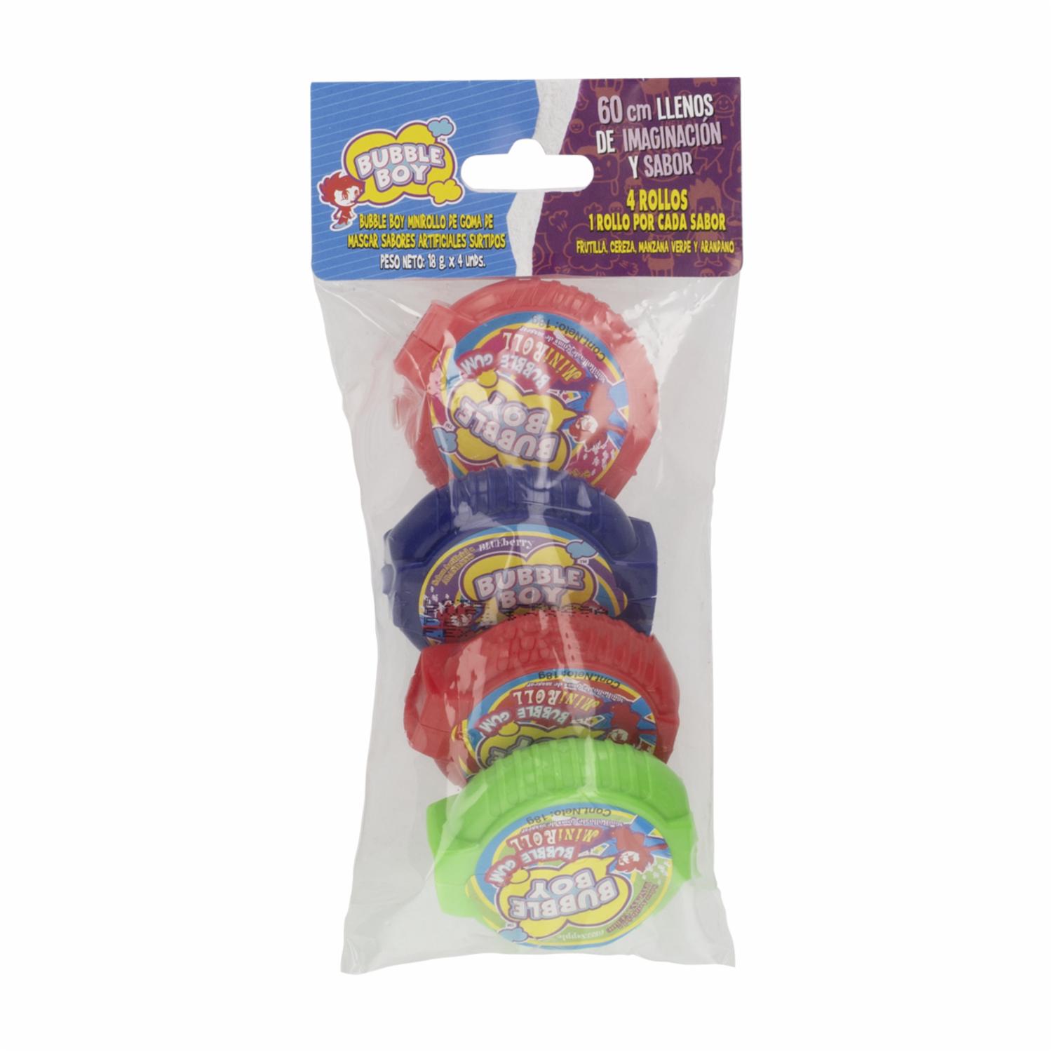 Pack Mini Roll BUBBLE BOY 4 X 18 Gr