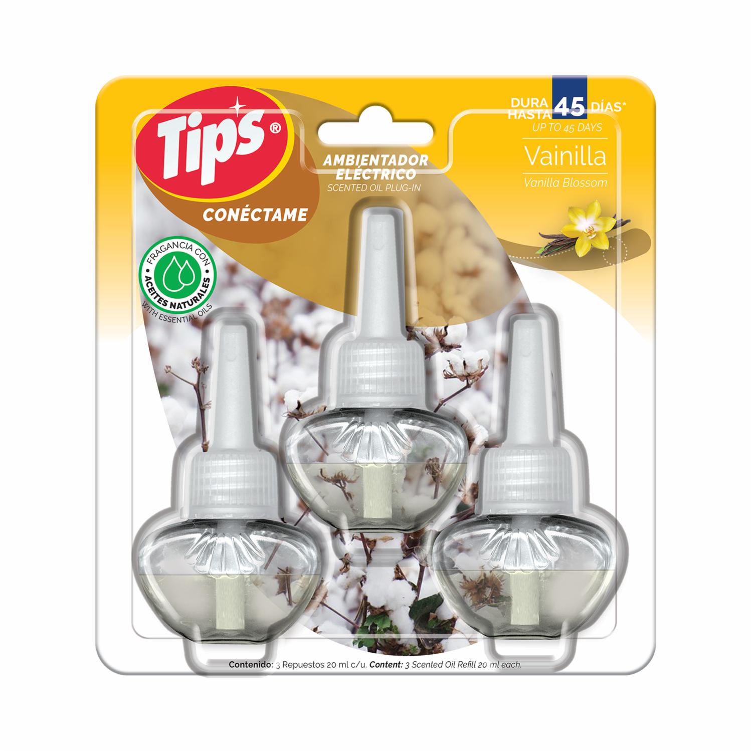Desodorante Ambiental Vainilla TIPS 3 Uds X 20 Ml