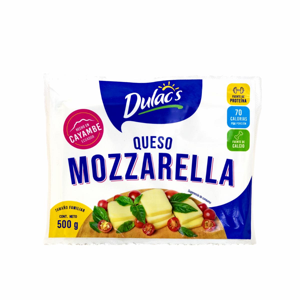 Queso Mozzarella Tamaño Familiar DULACS 500 G