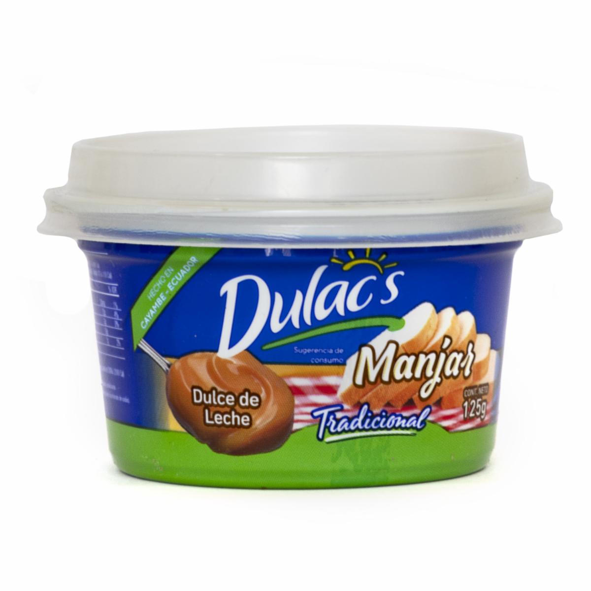 Manjar De Leche Tradicional Para Untar DULACS 125 G