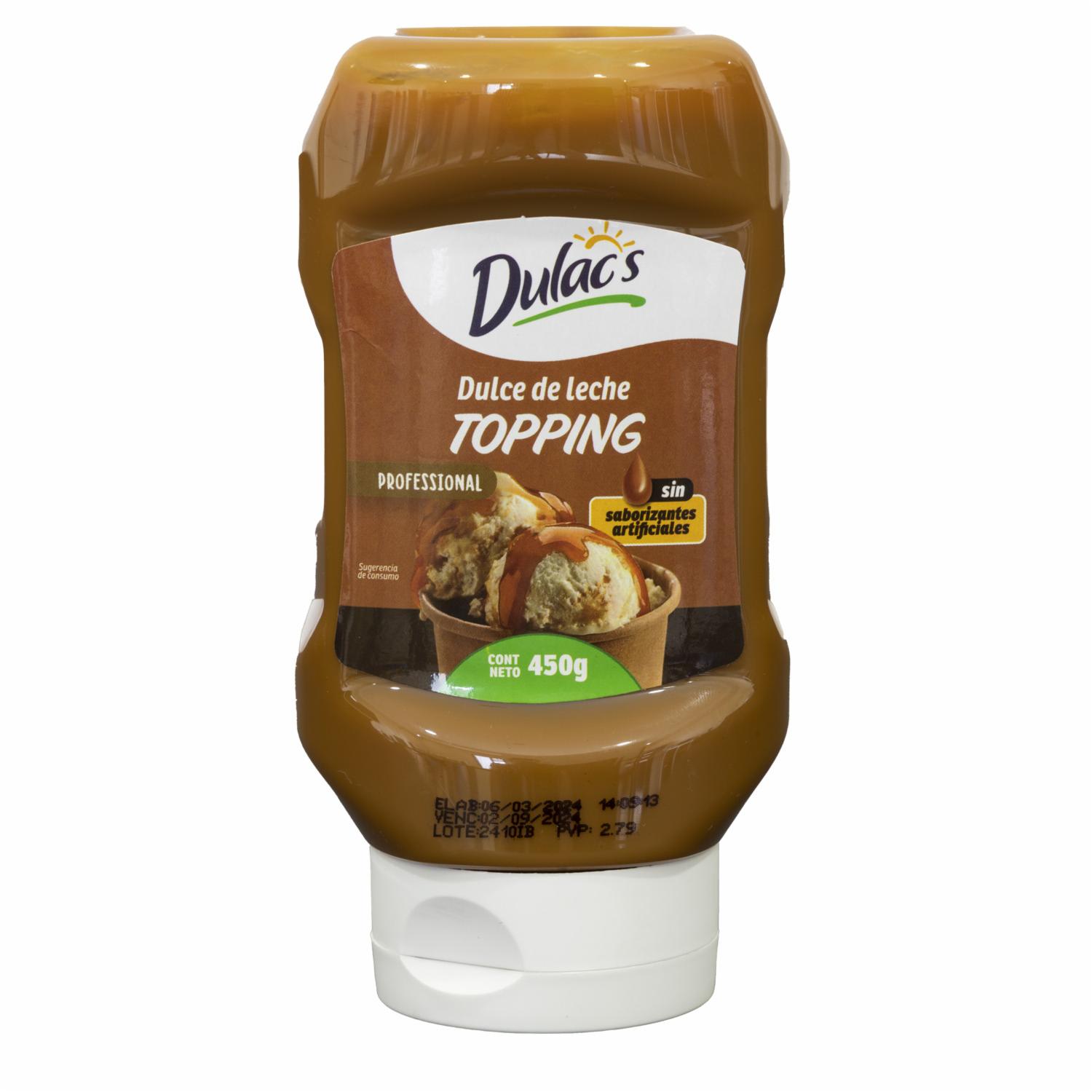 Dulce De Leche Para Topping DULACS 450 G