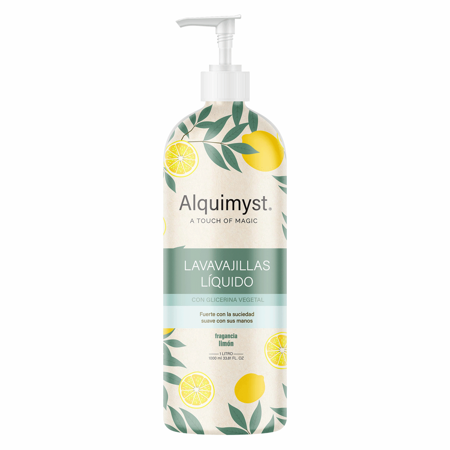 Lavavajilla Líquido Limón Pump ALQUIMYST 1000 Ml