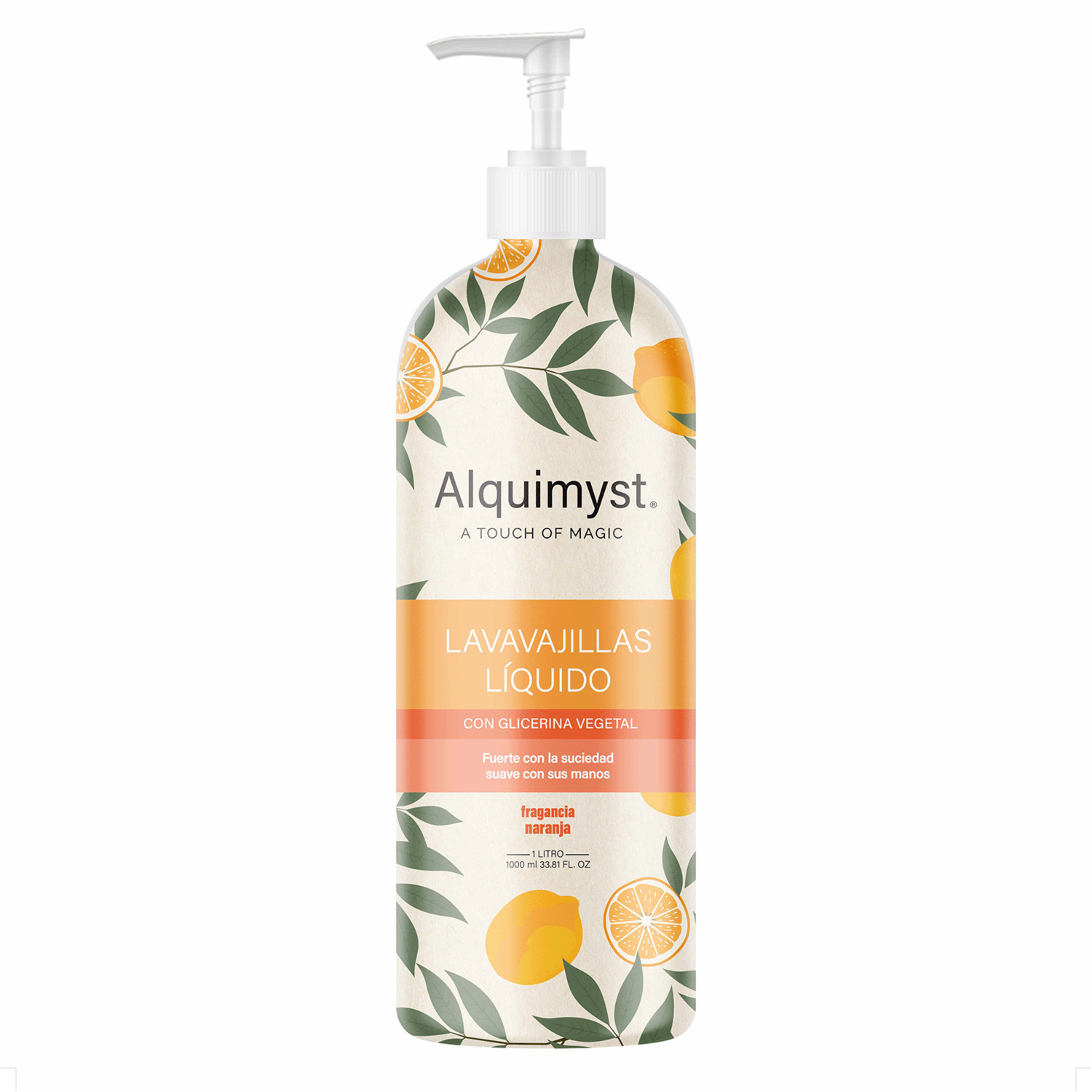 Lavavajilla Líquido Naranja ALQUIMYST 1000 Ml