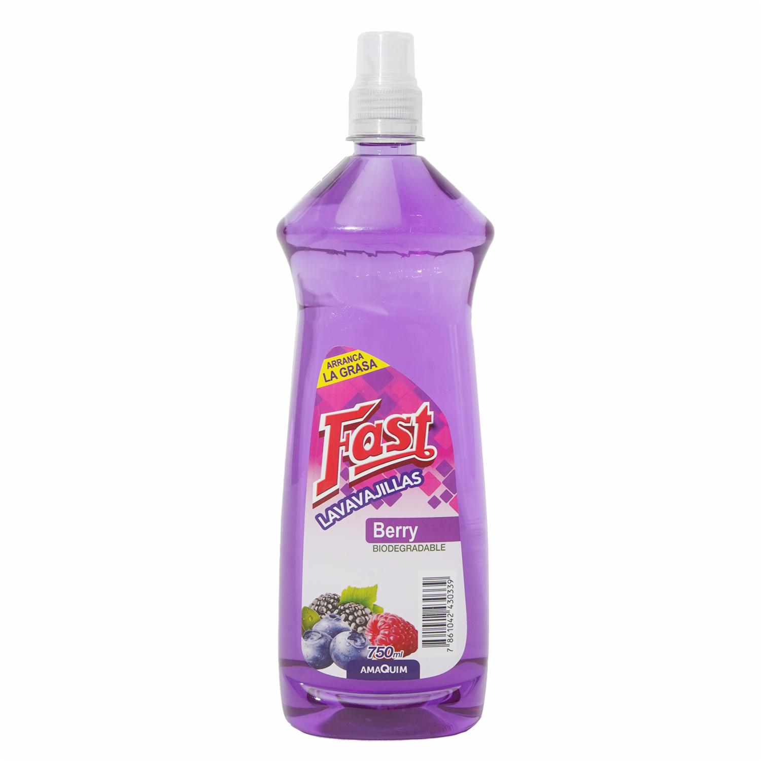 Lavavajilla Líquido Berry FAST 750 Ml