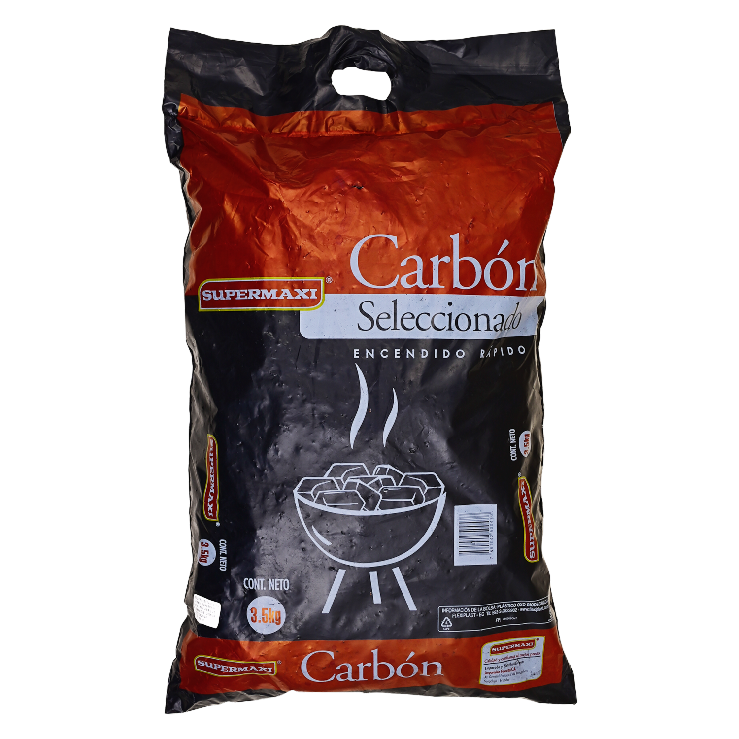 Carbón Empacado SUPERMAXI 3.5 Kg