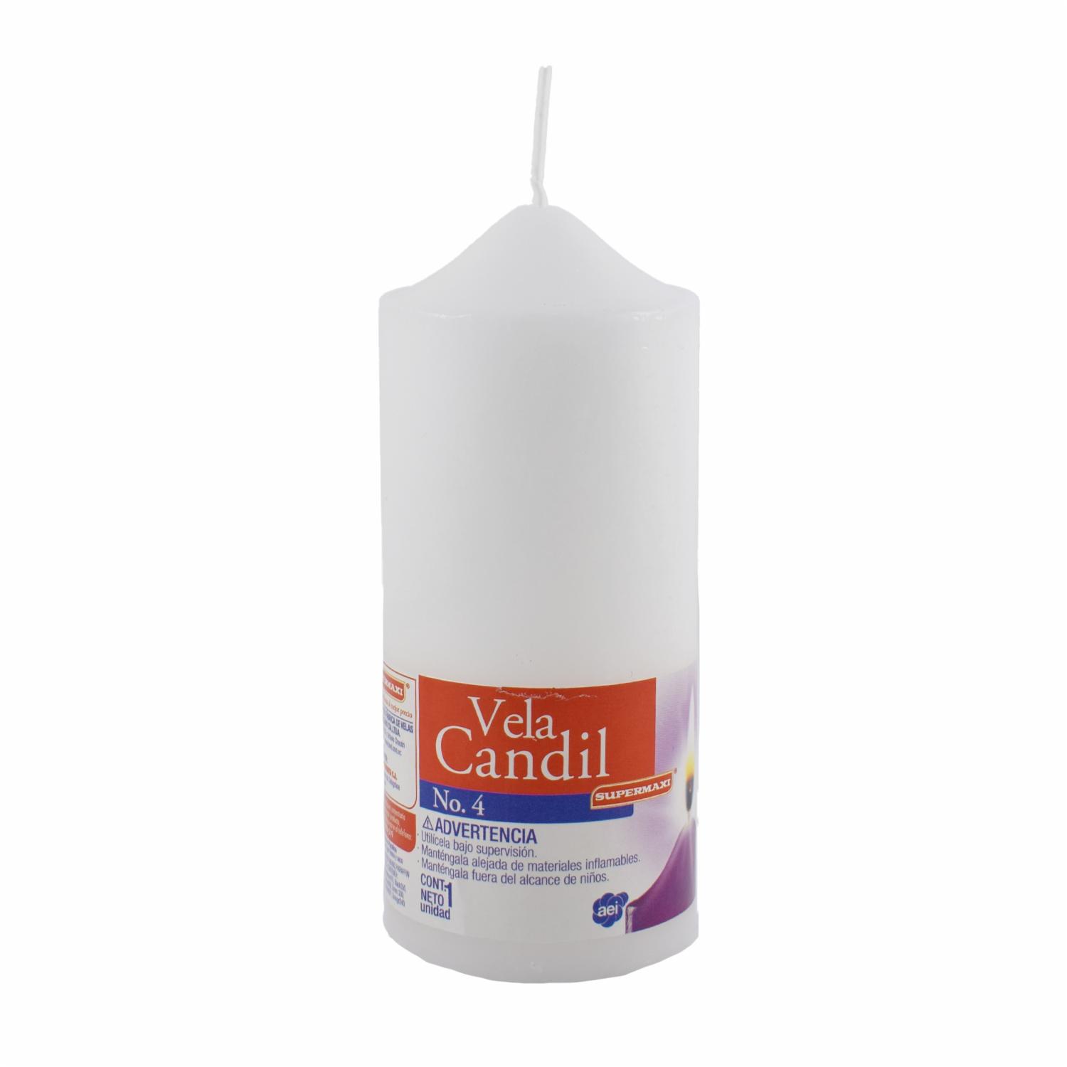Vela Candíl Blanco N 4 SUPERMAXI Vela