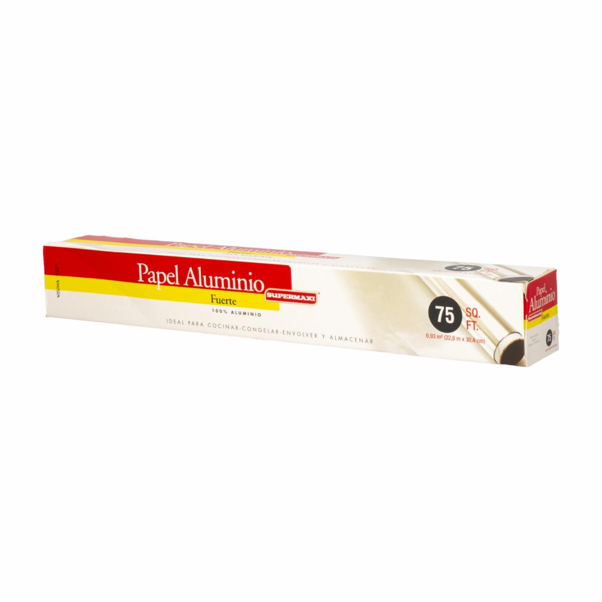 Papel Aluminio 75m SUPERMAXI Rollo