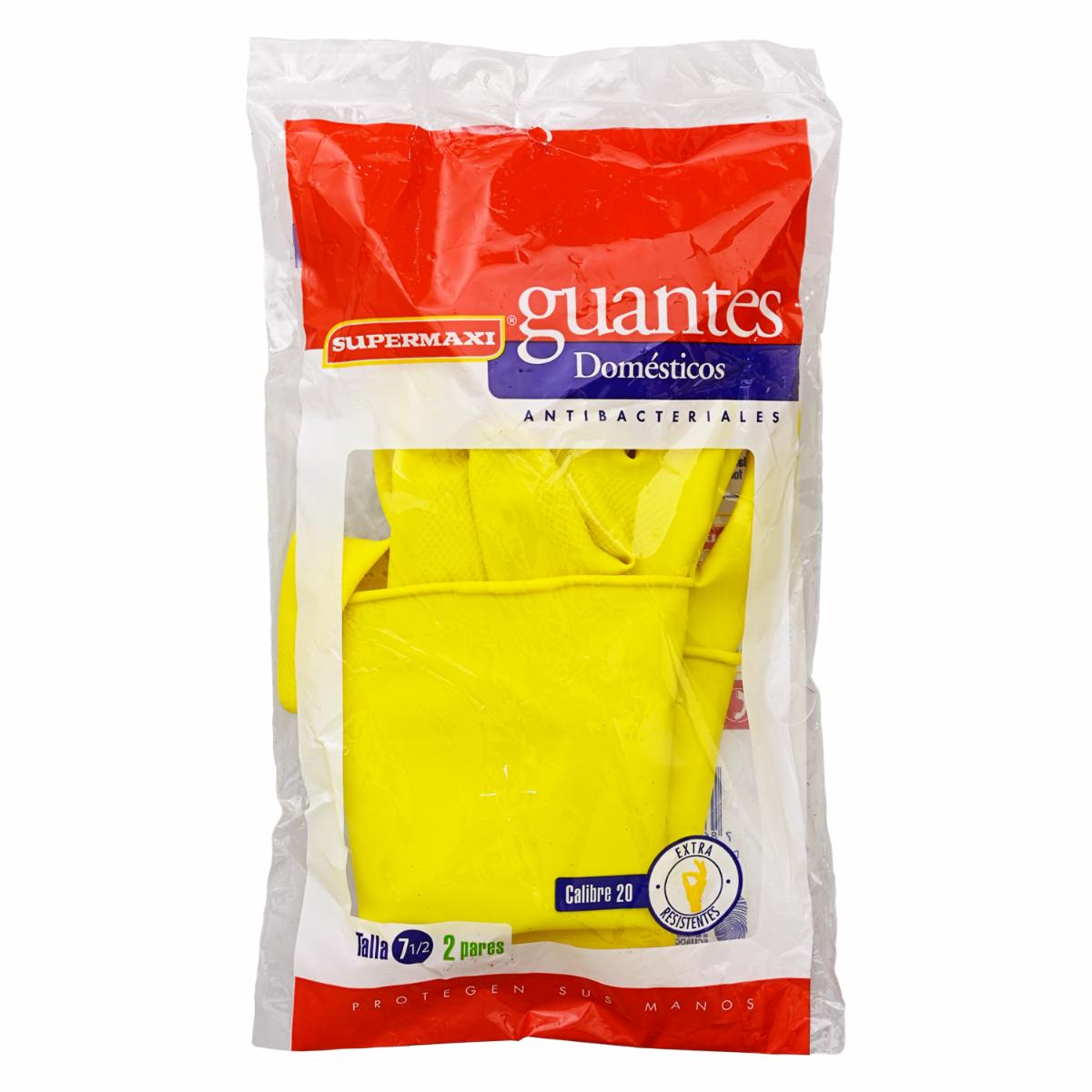 Guante Amarillo SUPERMAXI 2 Unidades