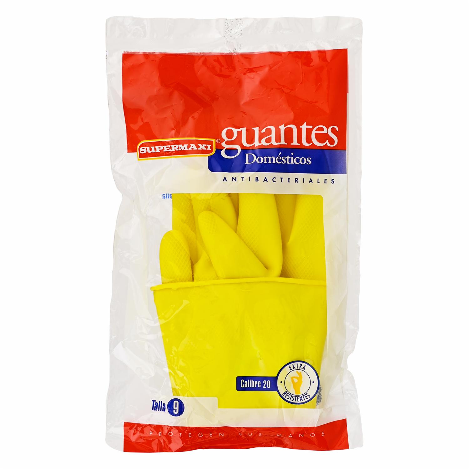 Guantes Amarillos N° 9 SUPERMAXI Unidad