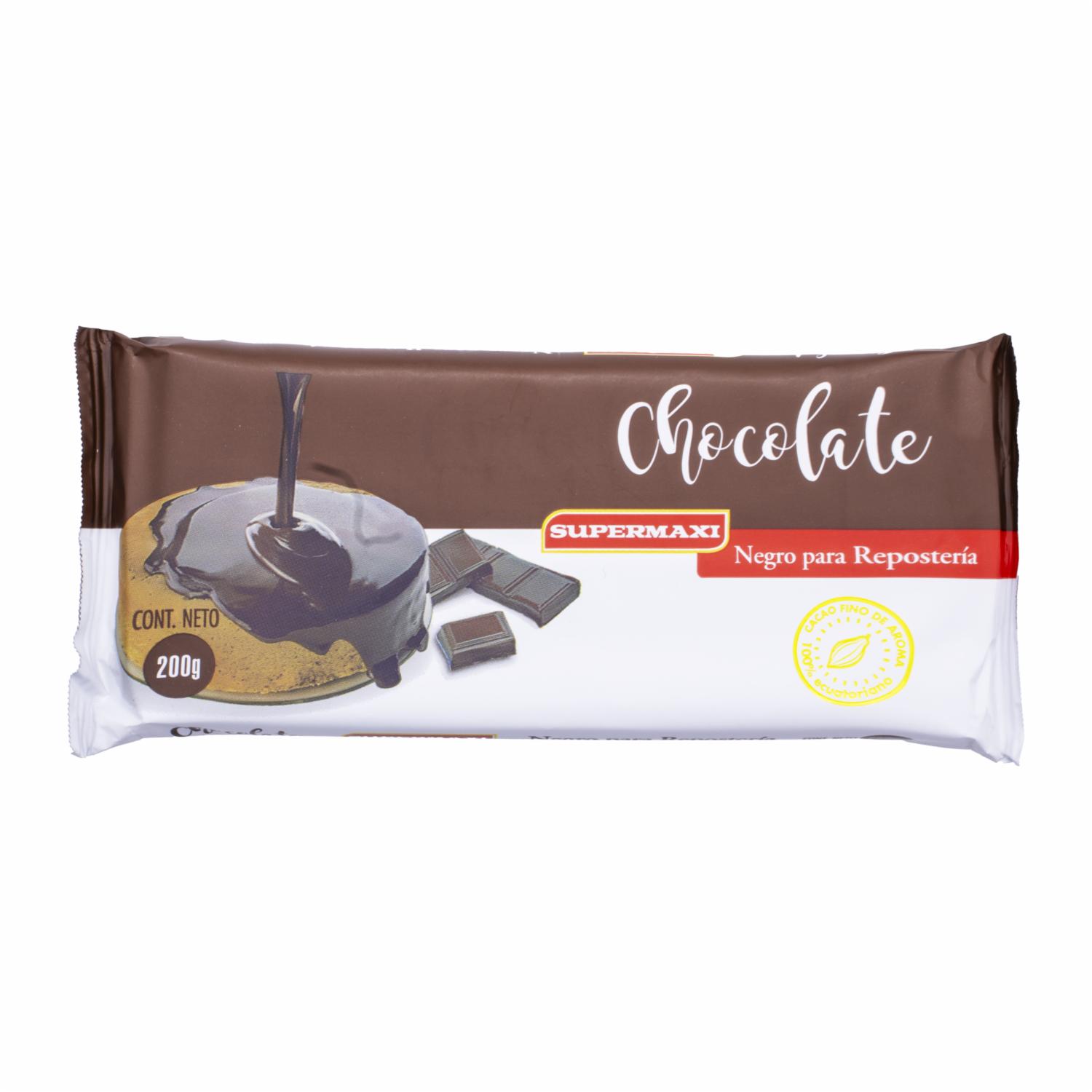 Chocolate Negro Para Repostería SUPERMAXI 200 G