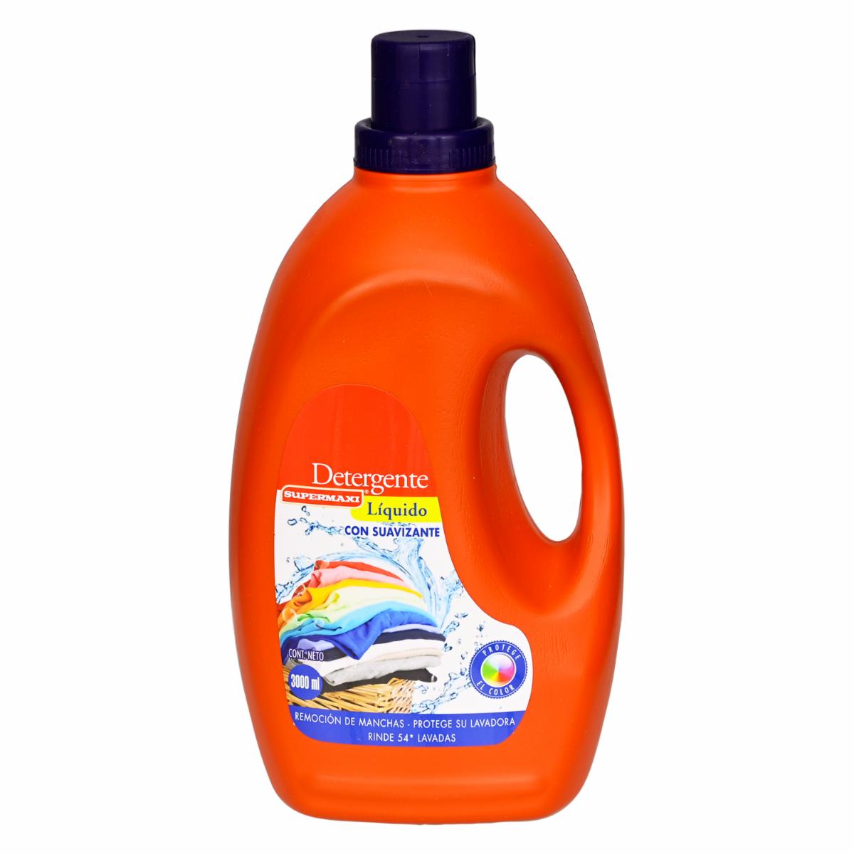 Detergente Líquido Con Suavizante SUPERMAXI 3000 Ml