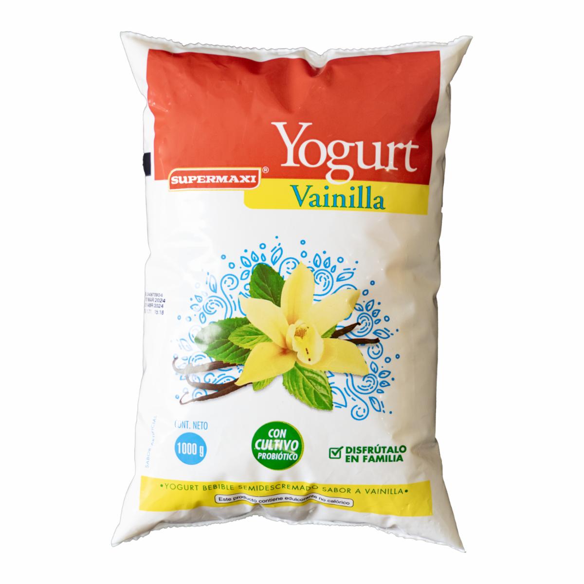 Yogurt Semidescremado Bebible Sabor A Vainilla En Funda SUPERMAXI 1000 G