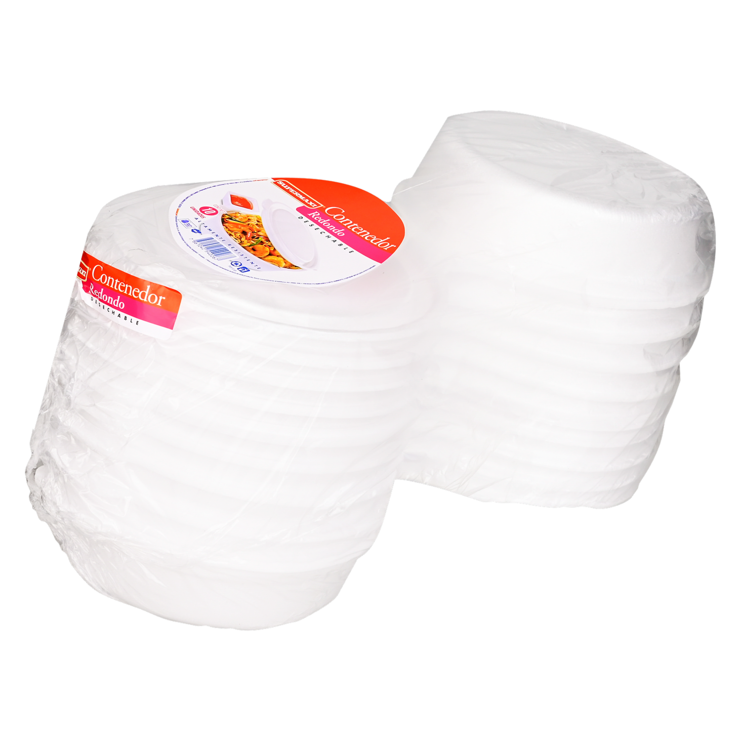Contenedor Redondo SUPERMAXI 10 Unidades