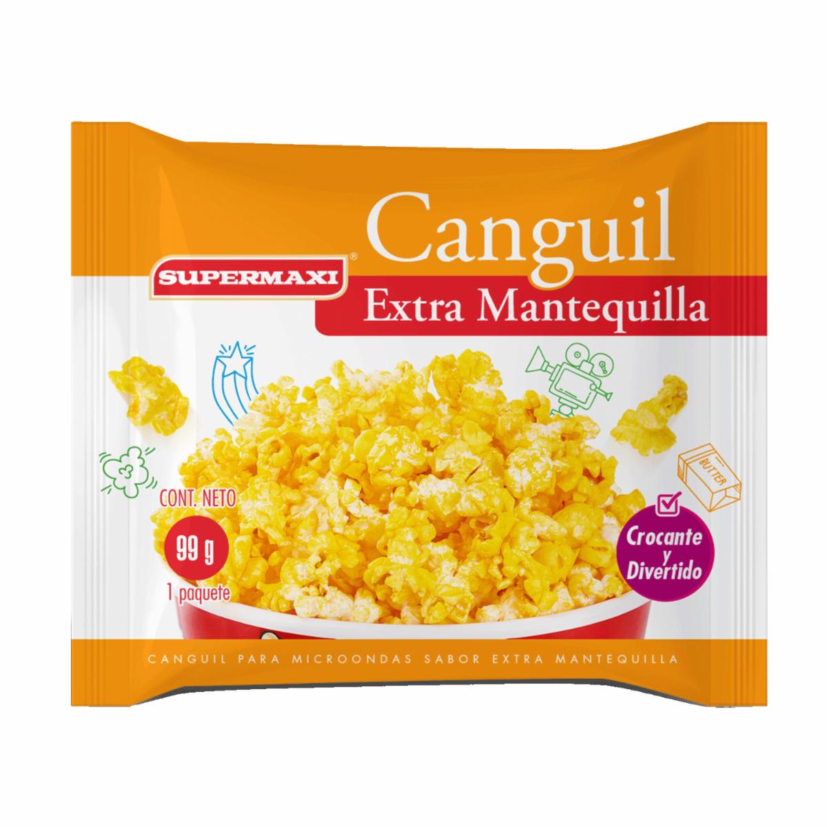 Canguil Para Microondas Con Extra Mantequilla SUPERMAXI 99 G