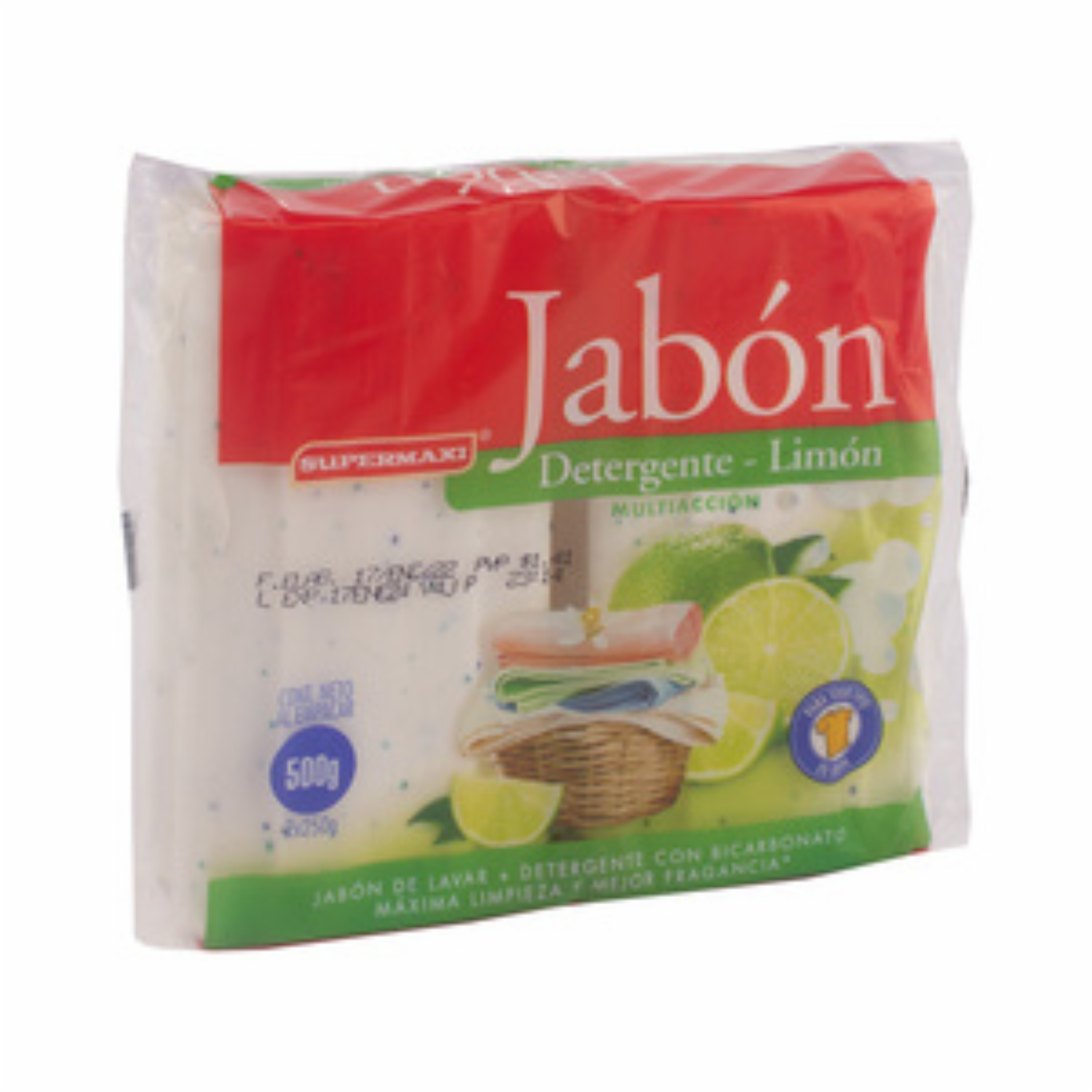 Jabón Detergente Aroma Limón SUPERMAXI 250 G