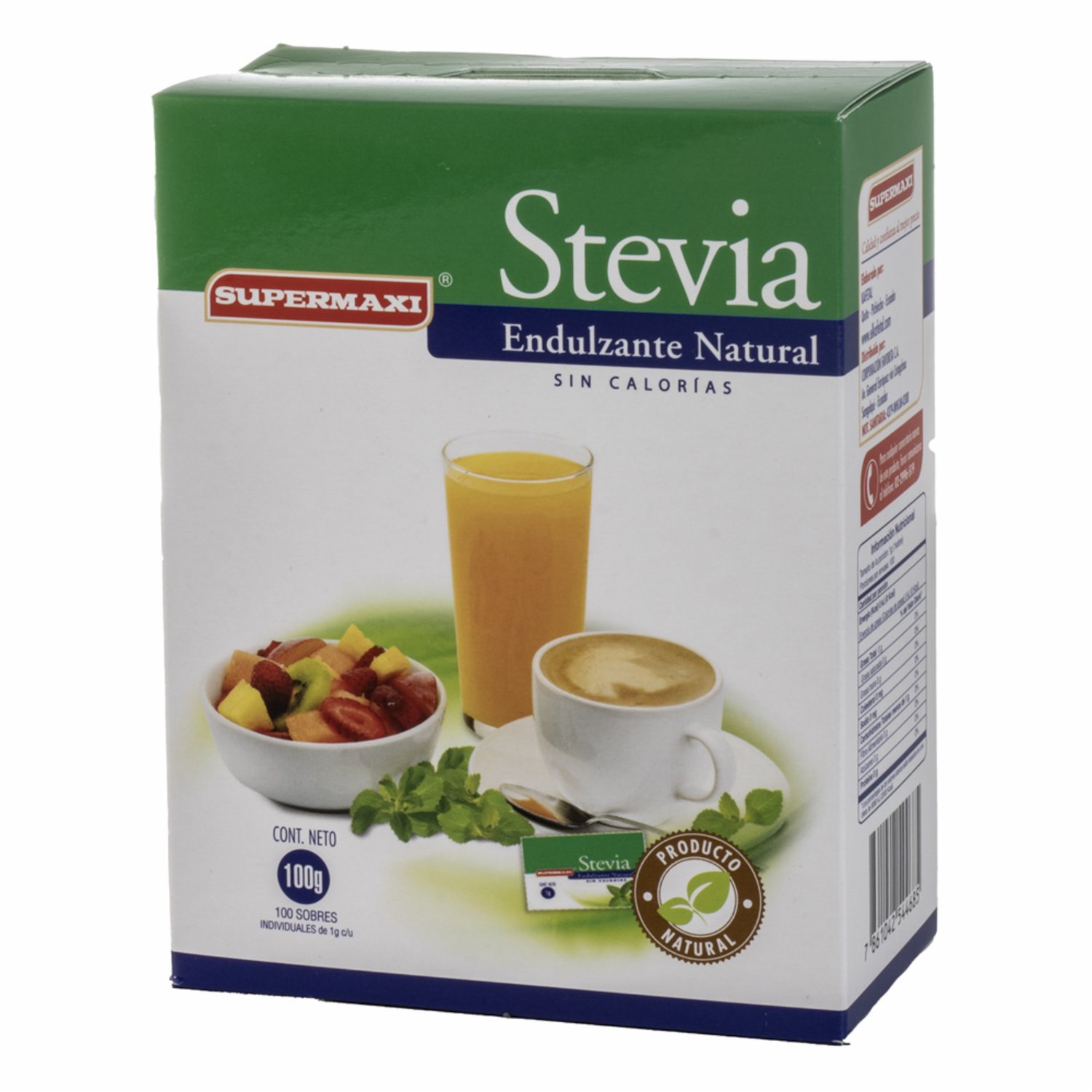 Stevia Sin Calorías SUPERMAXI 100 G
