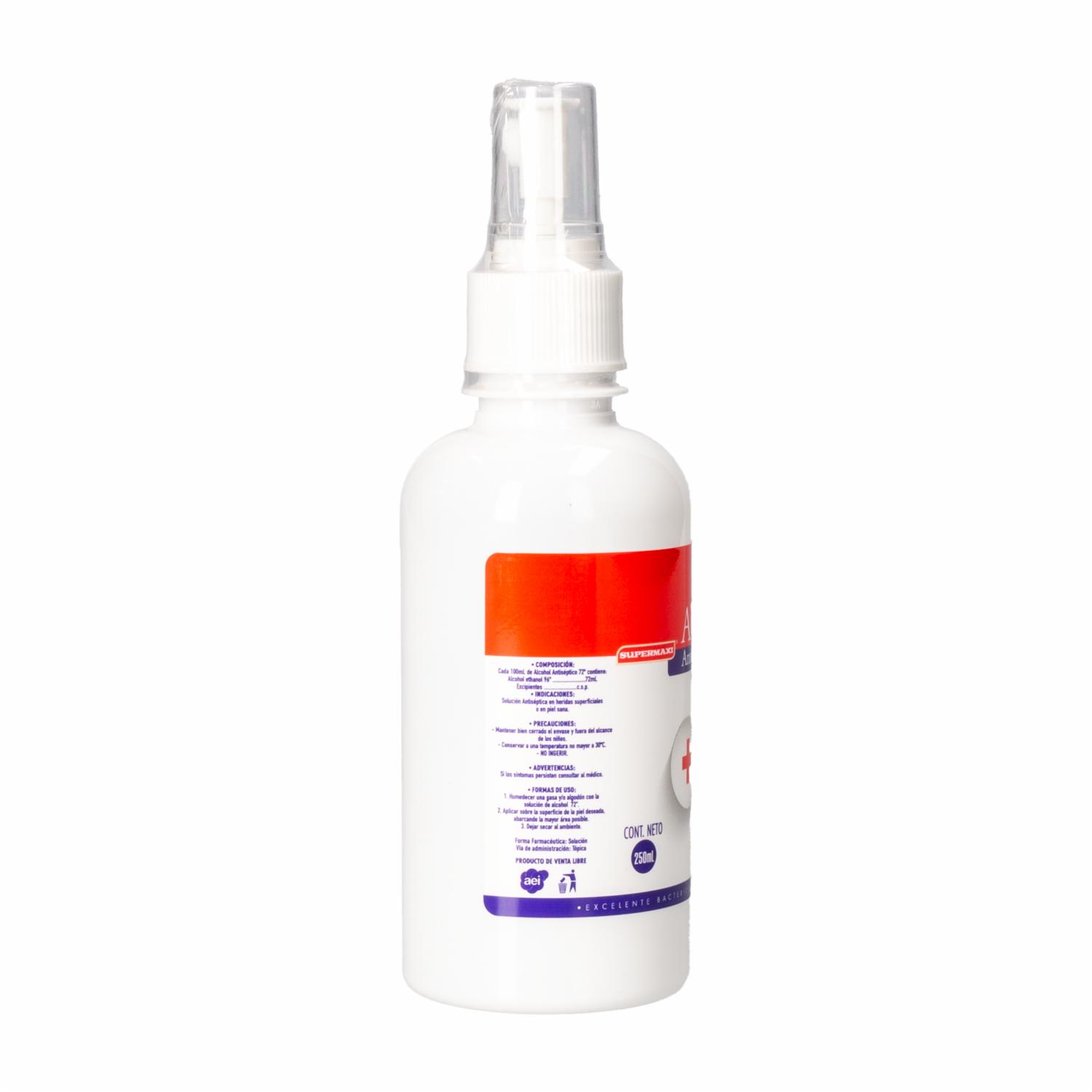 Alcohol Antiséptico Spray SUPERMAXI 250 Ml