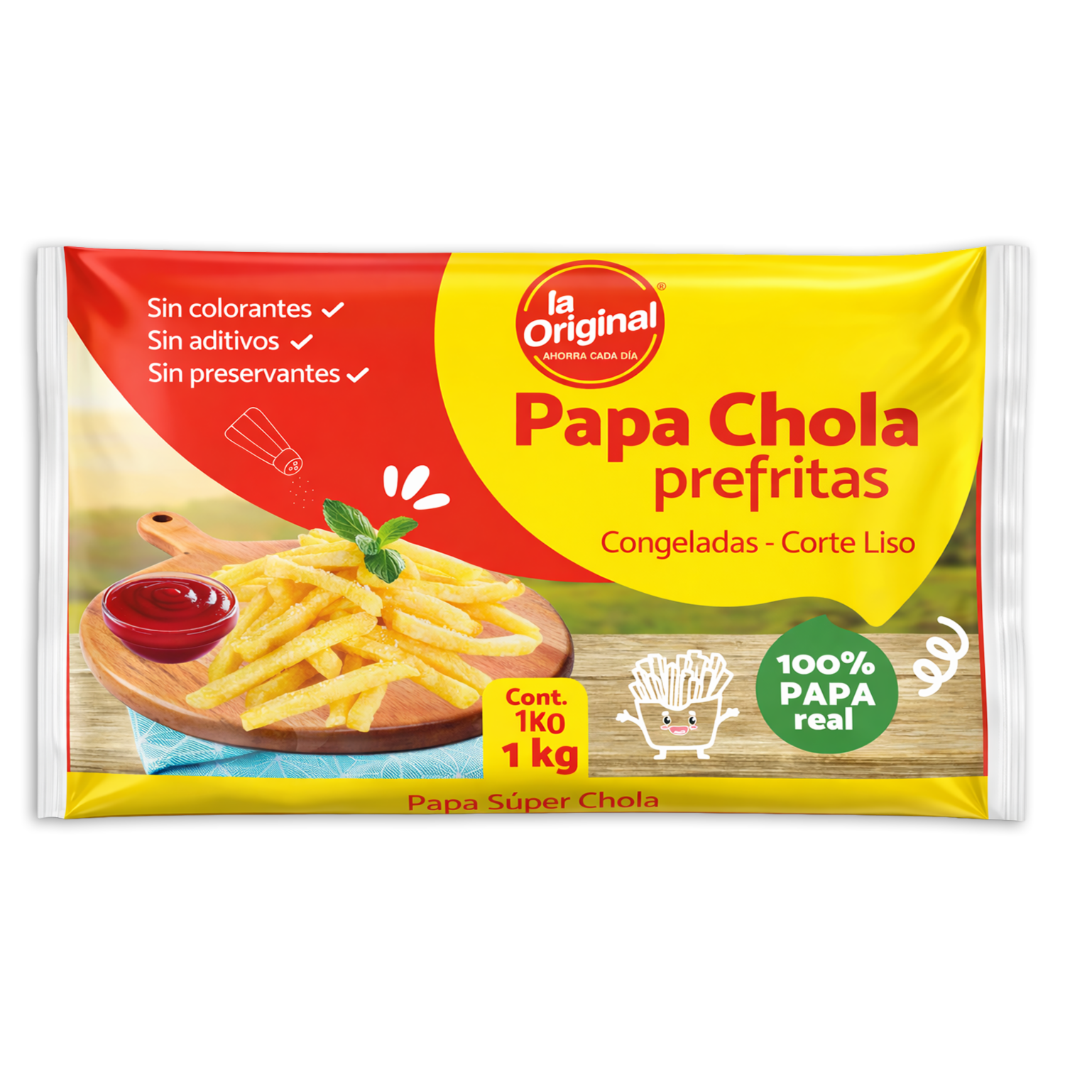 Papa Prefritas Congeladas LA ORIGINAL 1Kg