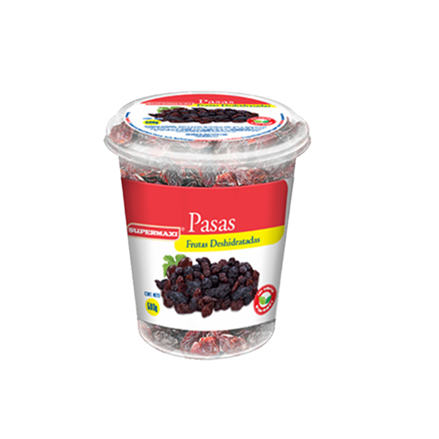 Pasas En Tarrina Grande SUPERMAXI 580 G