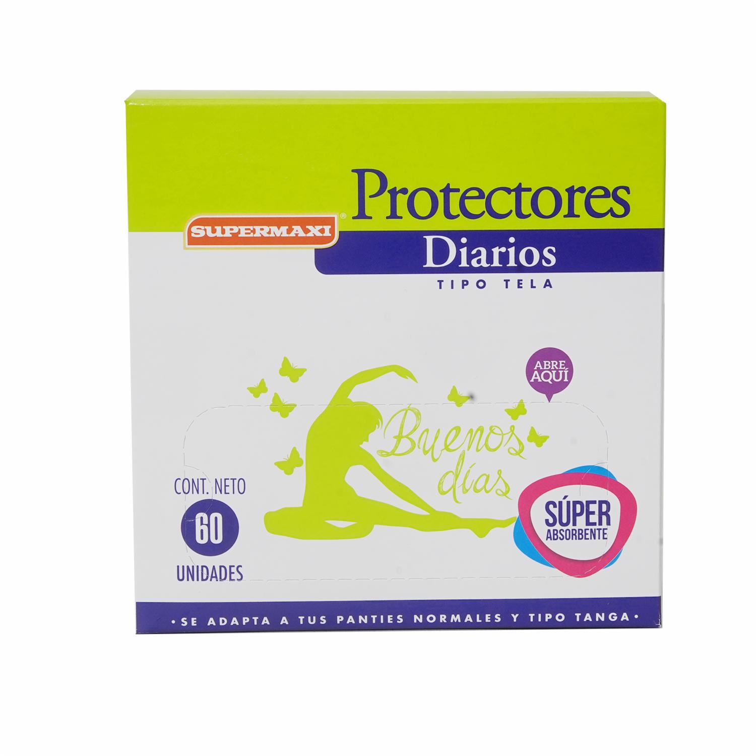 Protectores Diarios Anatómico SUPERMAXI 60 U