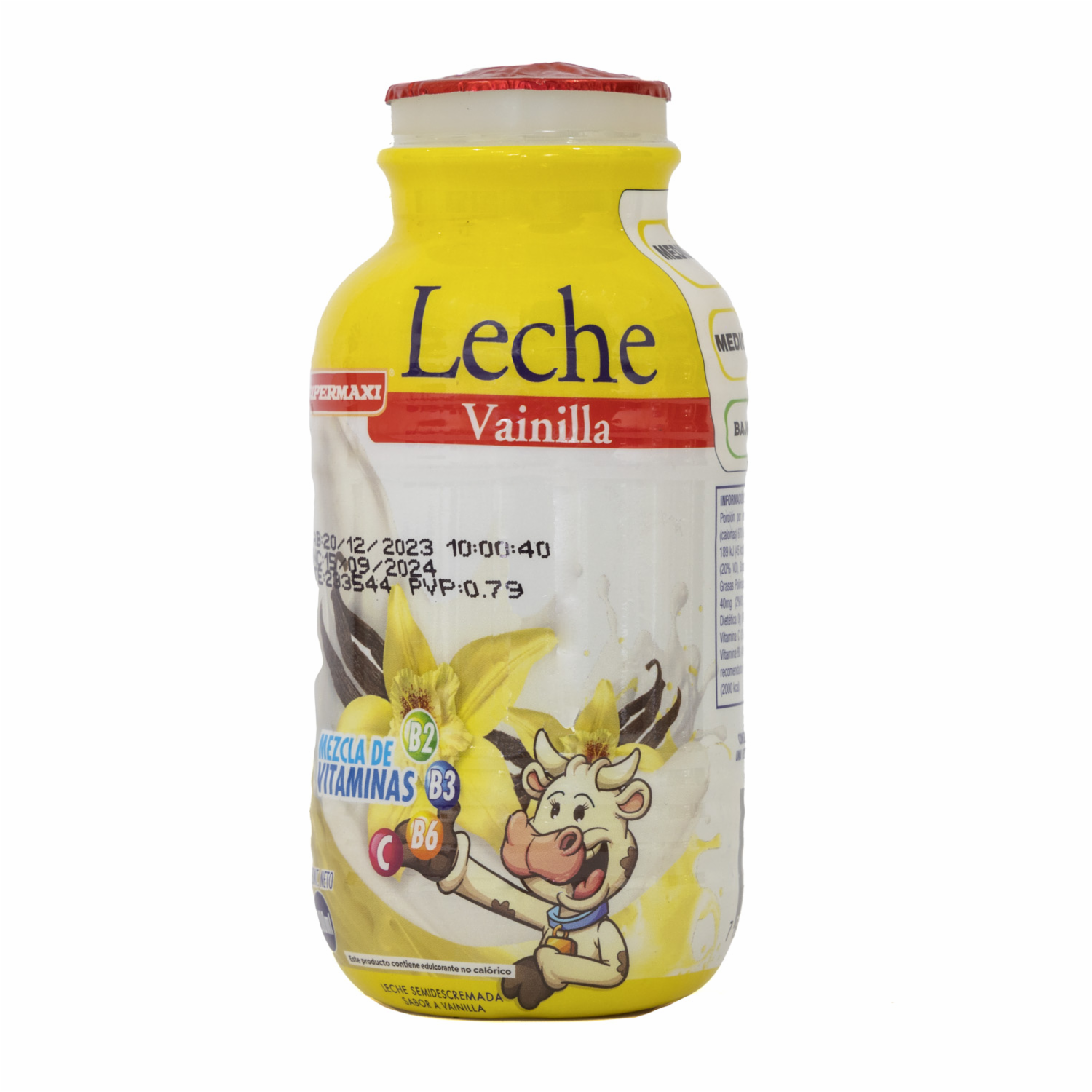 Leche Saborizada De Vainilla SUPERMAXI 200 Ml