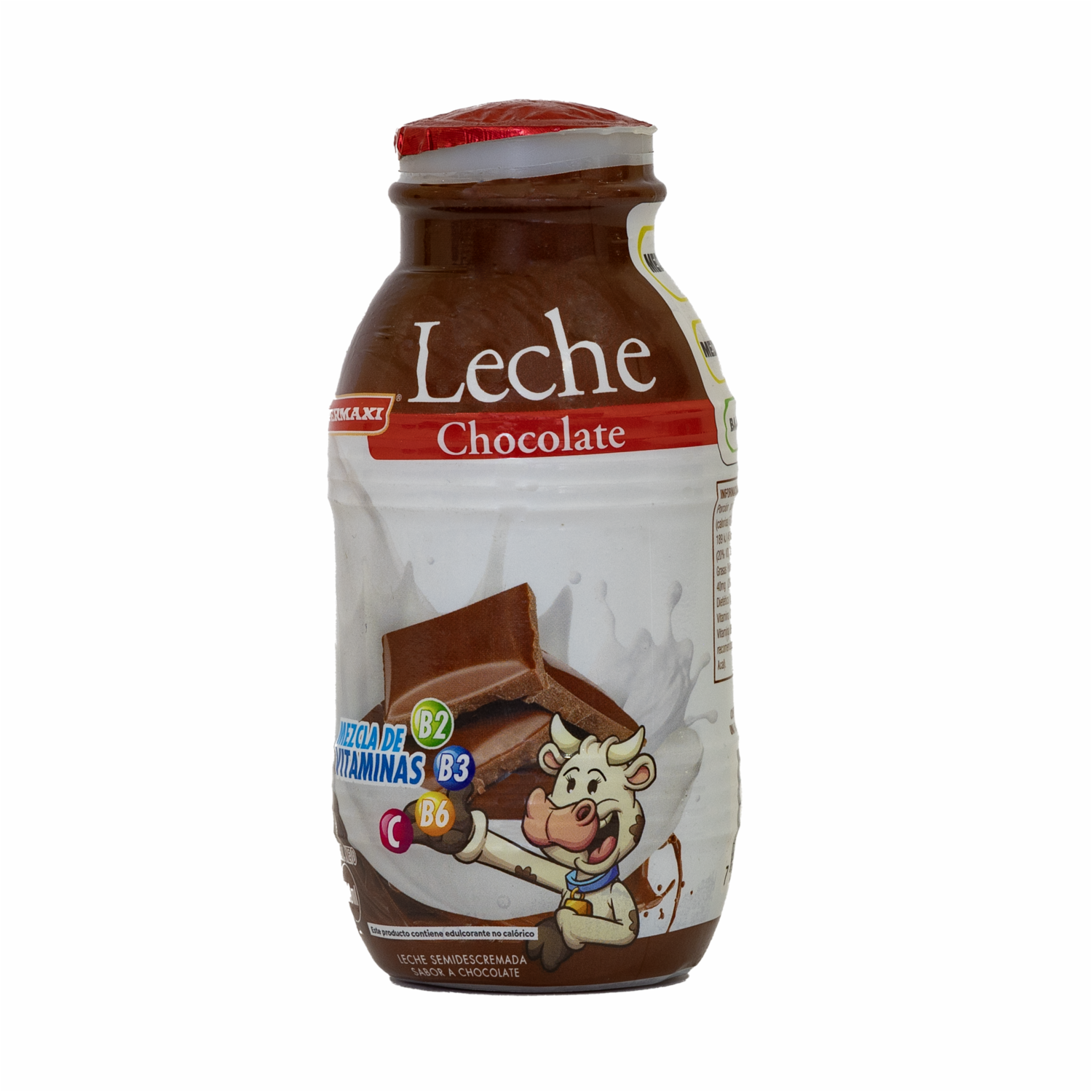 Leche Saborizada De Chocolate SUPERMAXI 200 Ml